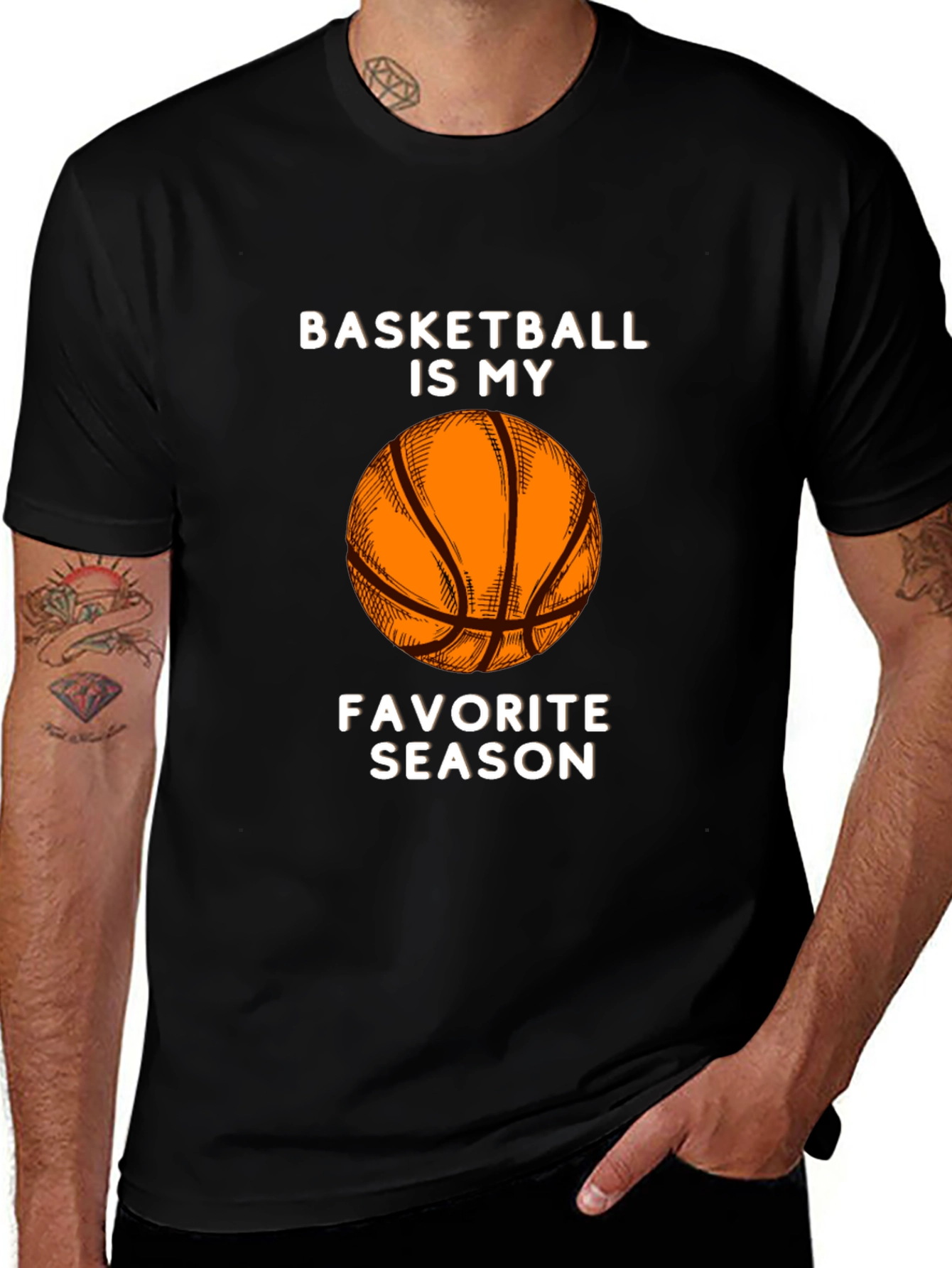Variant 23 of Basketball is My Favorite Season Graphic Tee