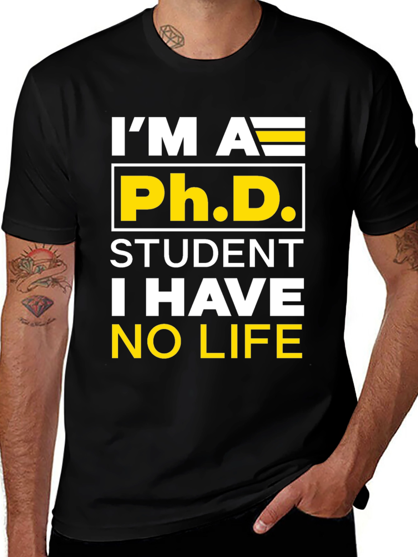 Variant 20 of Ph.D. Student No Life T-Shirt