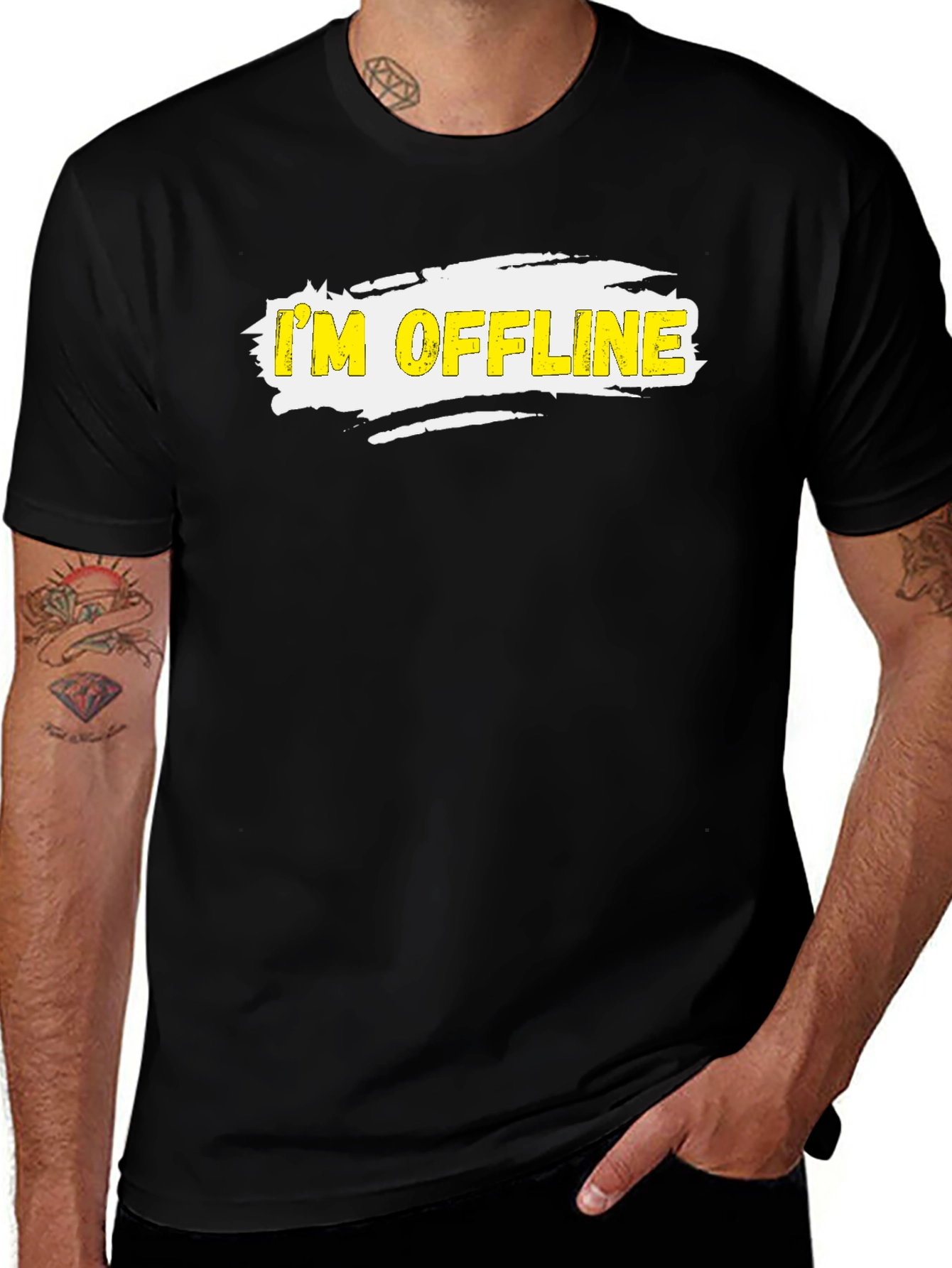 I'm Offline Graphic T-Shirt - Casual Style