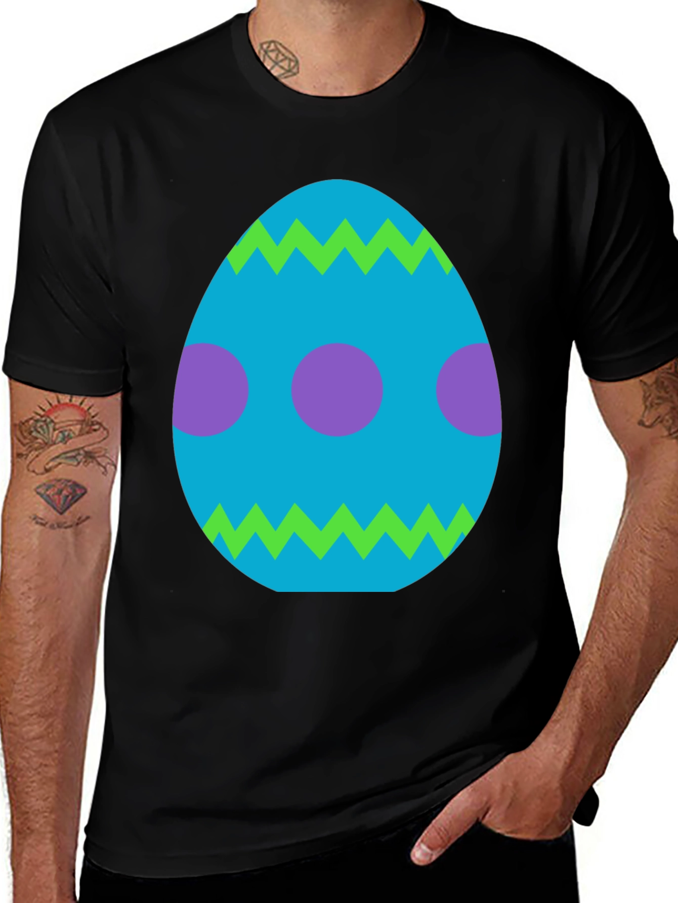 Easter Egg Graphic Tee - Fun Holiday Apparel