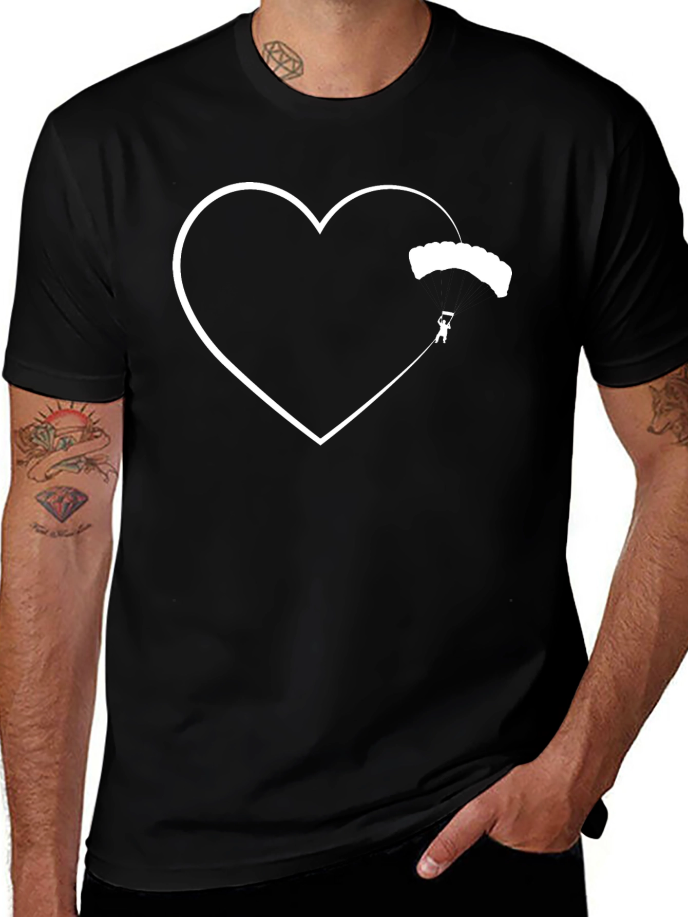 Skydiving Heart Tee - Love to Jump!