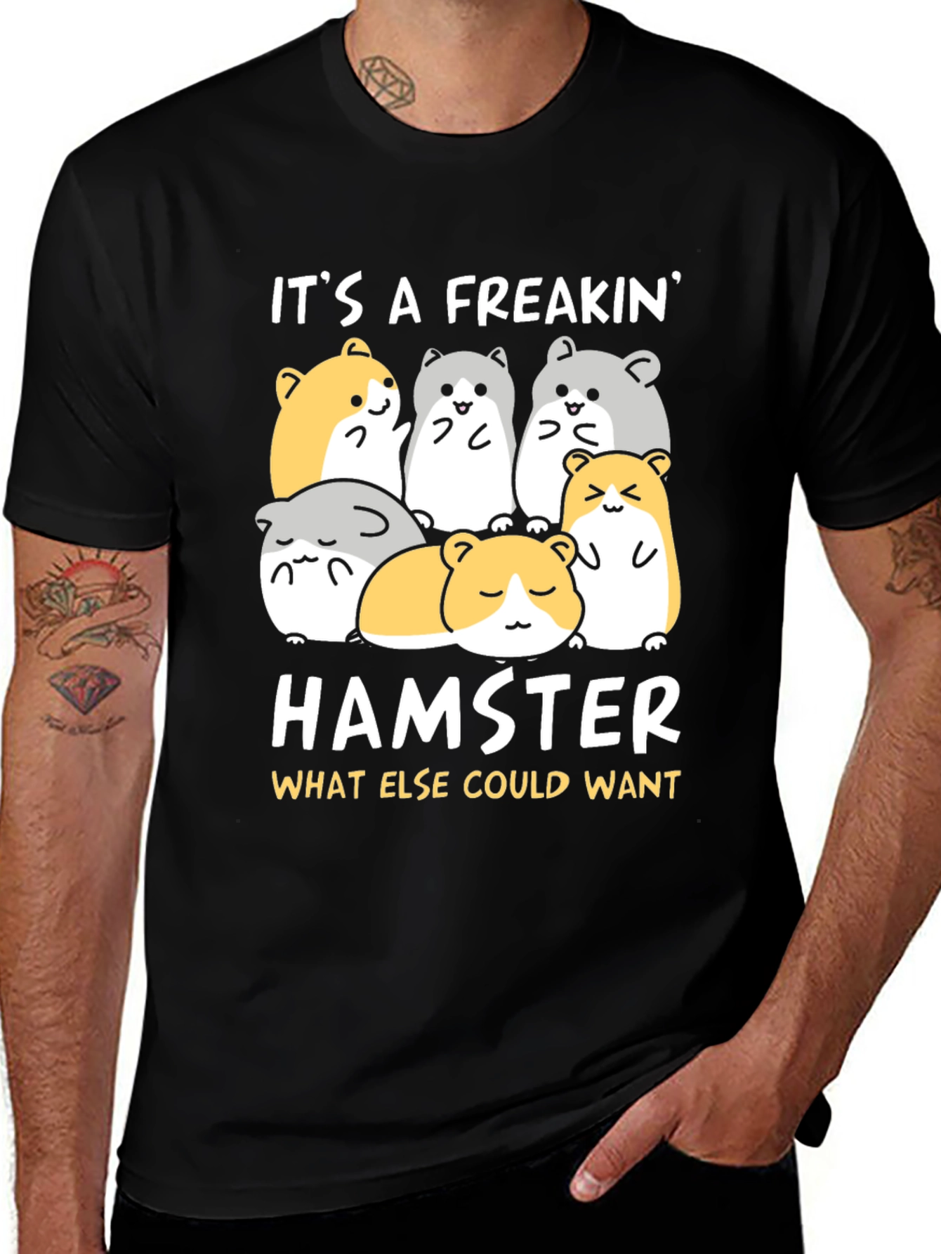 Variant 21 of Cute Hamster T-Shirt - It's A Freakin' Hamster