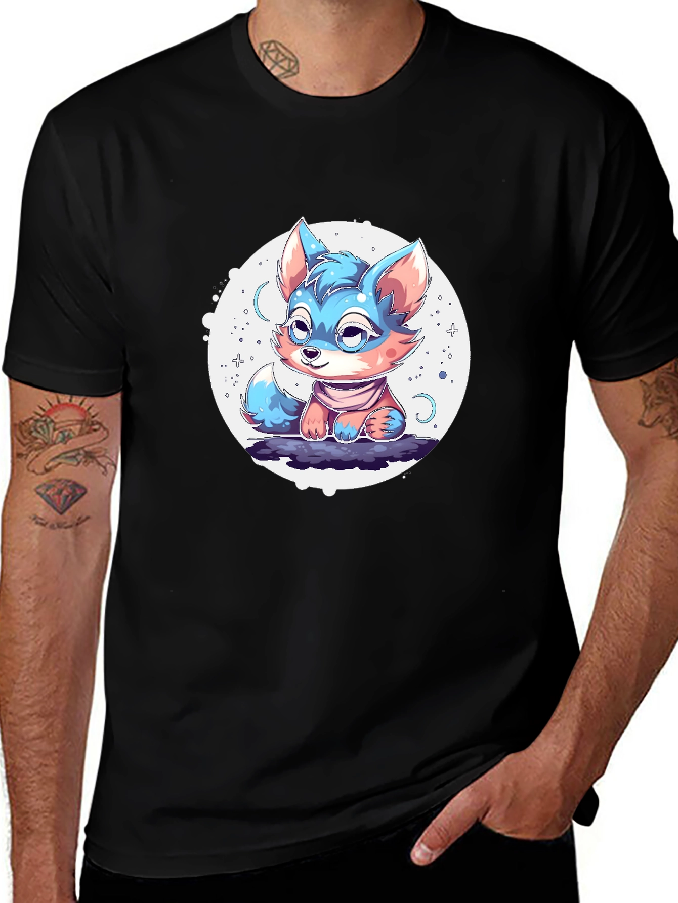 Variant 22 of Cute Cartoon Fox Graphic T-Shirt