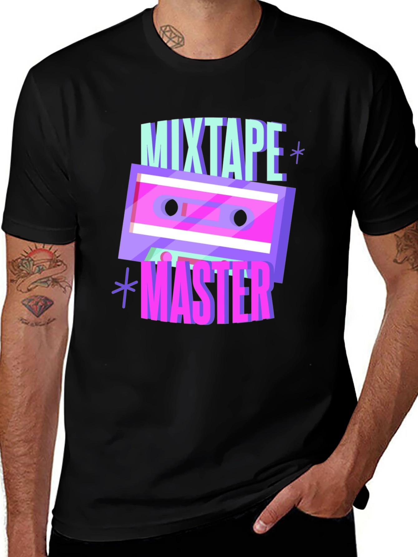 Variant 5 of Mixtape Master Graphic Tee - Retro 80s Style T-Shirt
