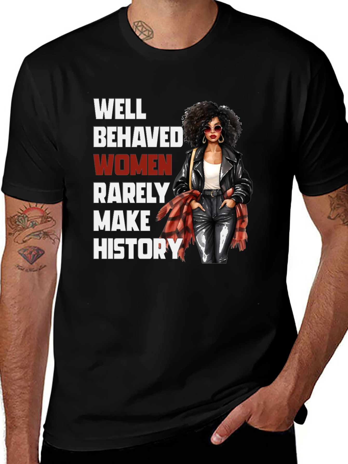 Variant 15 of Well Behaved Women History T-Shirt