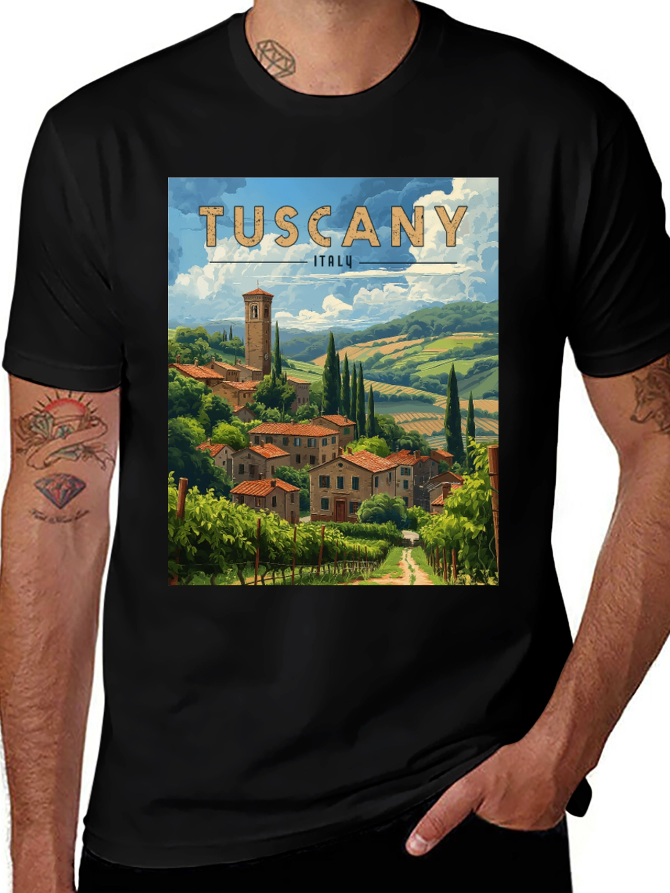 Tuscany Italy Graphic Tee - Unisex