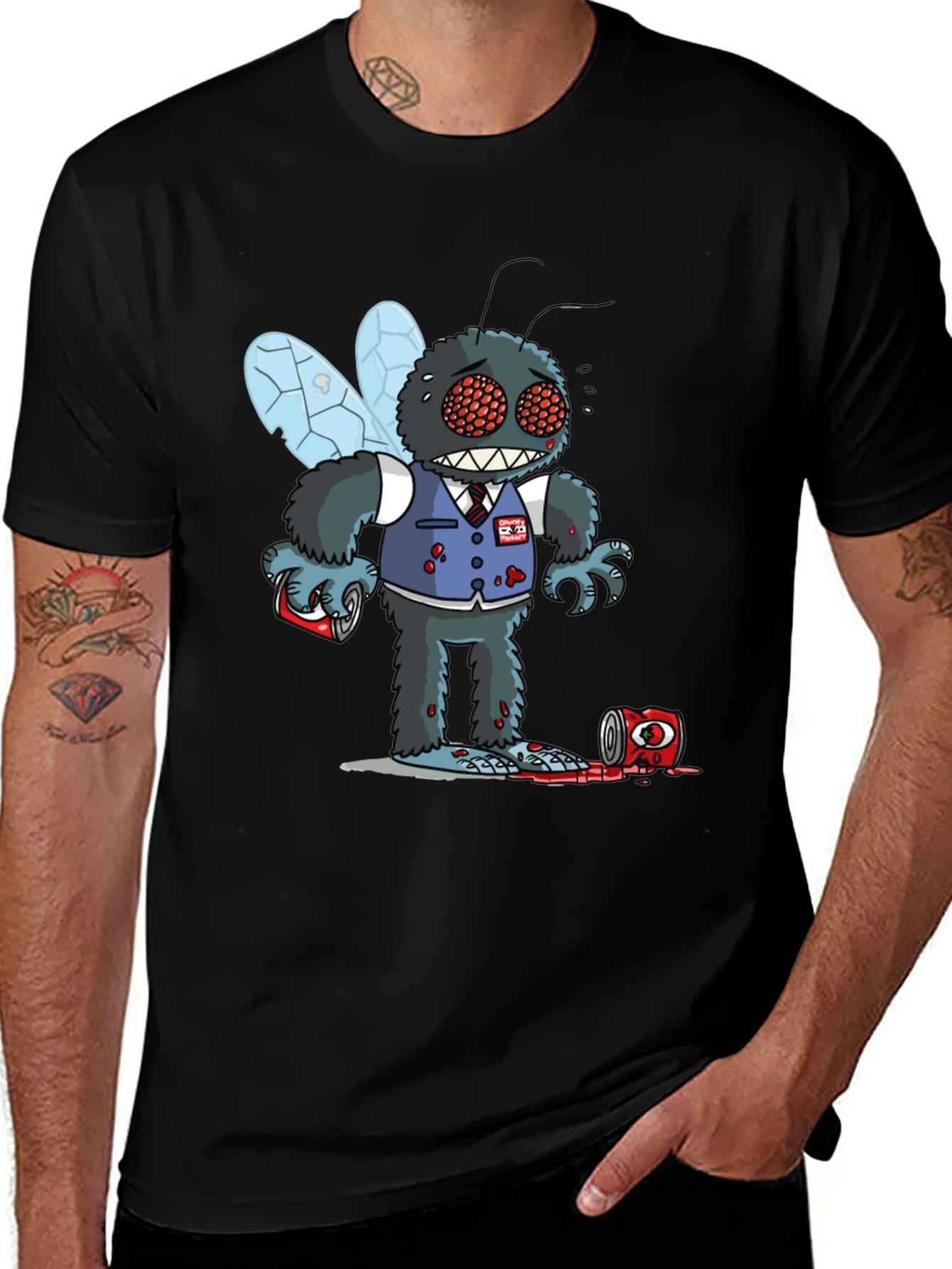 Variant 5 of Creepy Fly T-Shirt