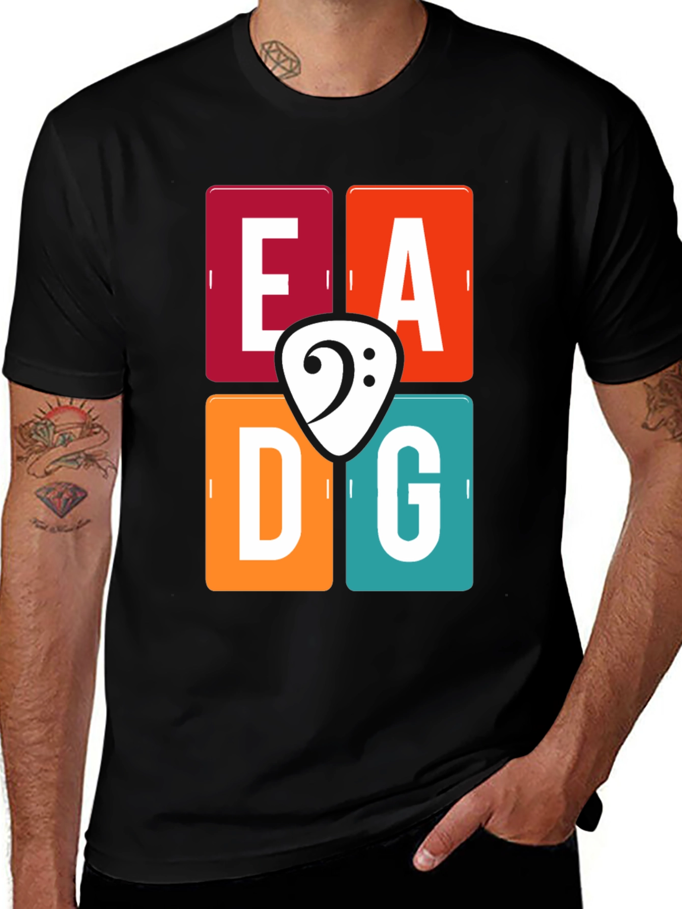 Variant 8 of EADG Guitar Tuning T-Shirt