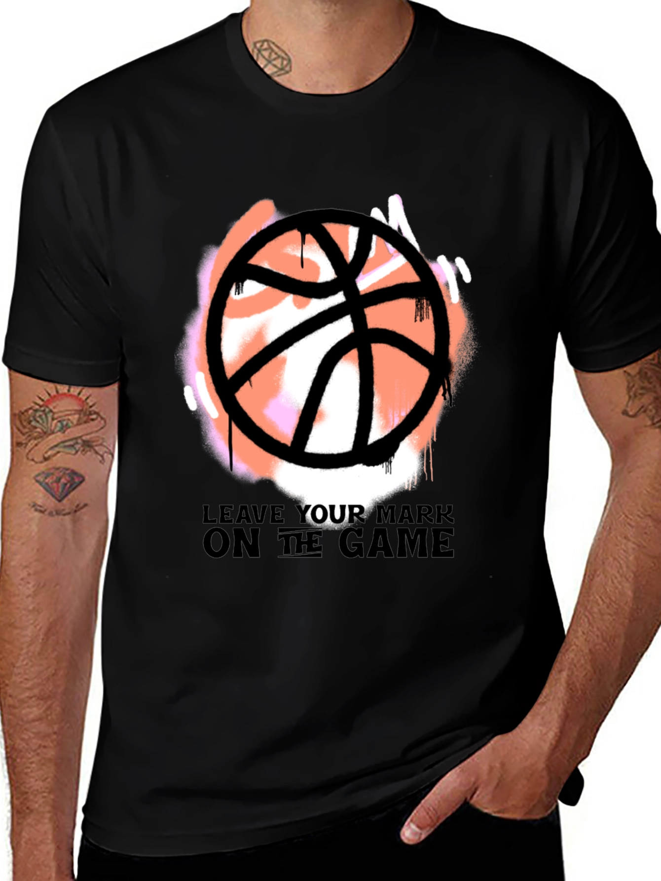 Variant 24 of Leave Your Mark Basketball Graphic Tee