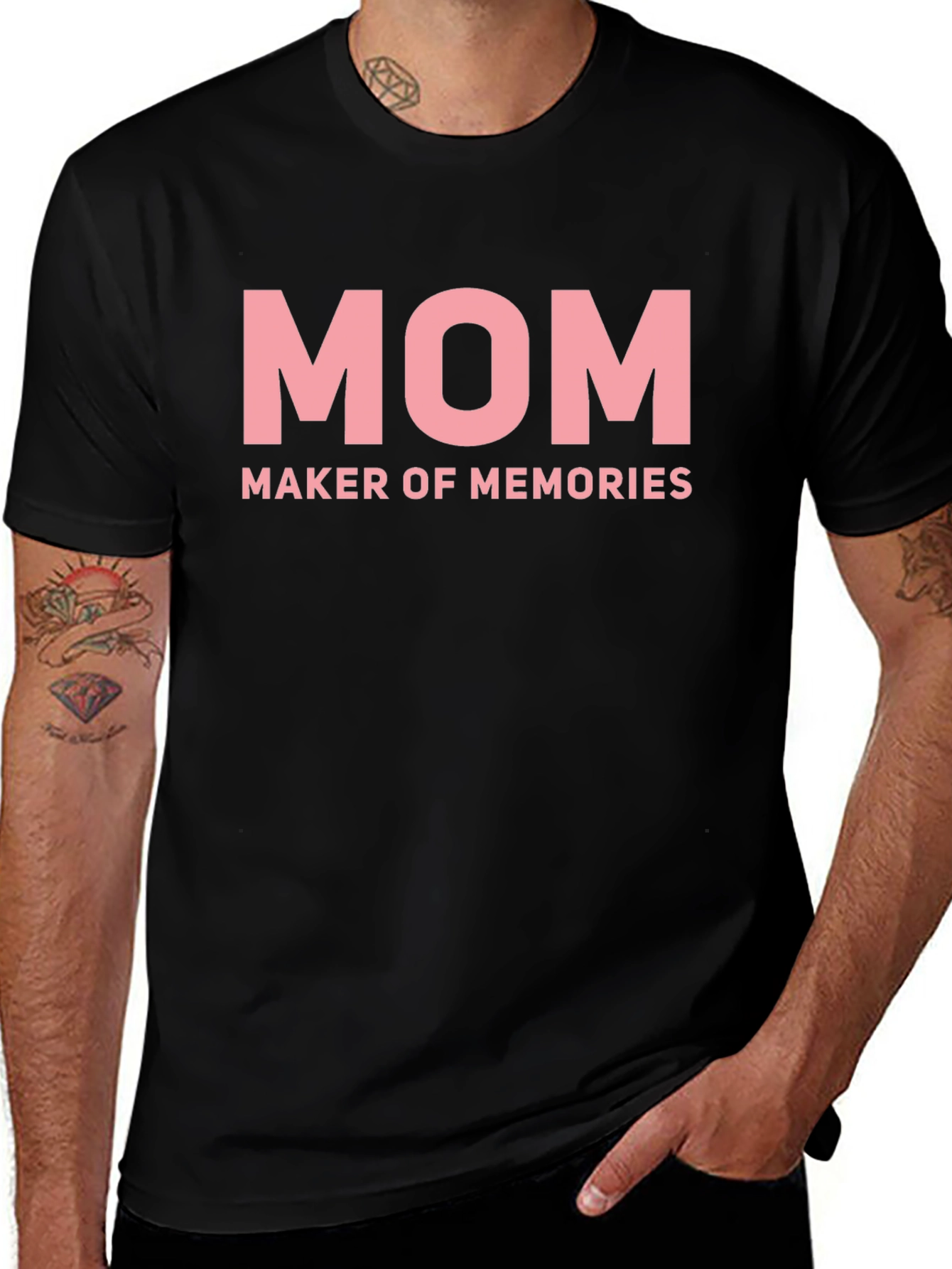 Mom Maker of Memories Black T-Shirt