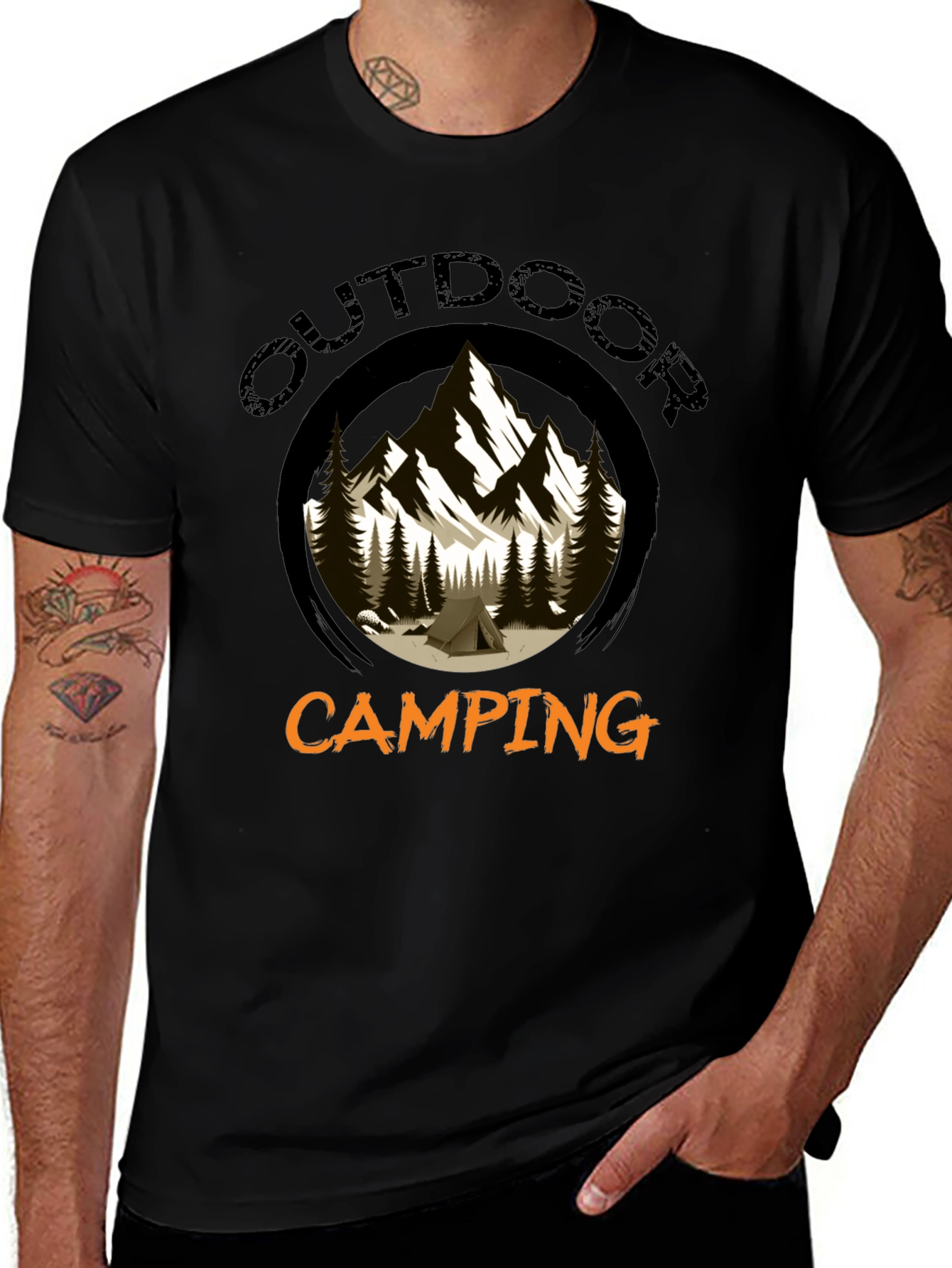 Variant 15 of Outdoor Camping Graphic T-Shirt