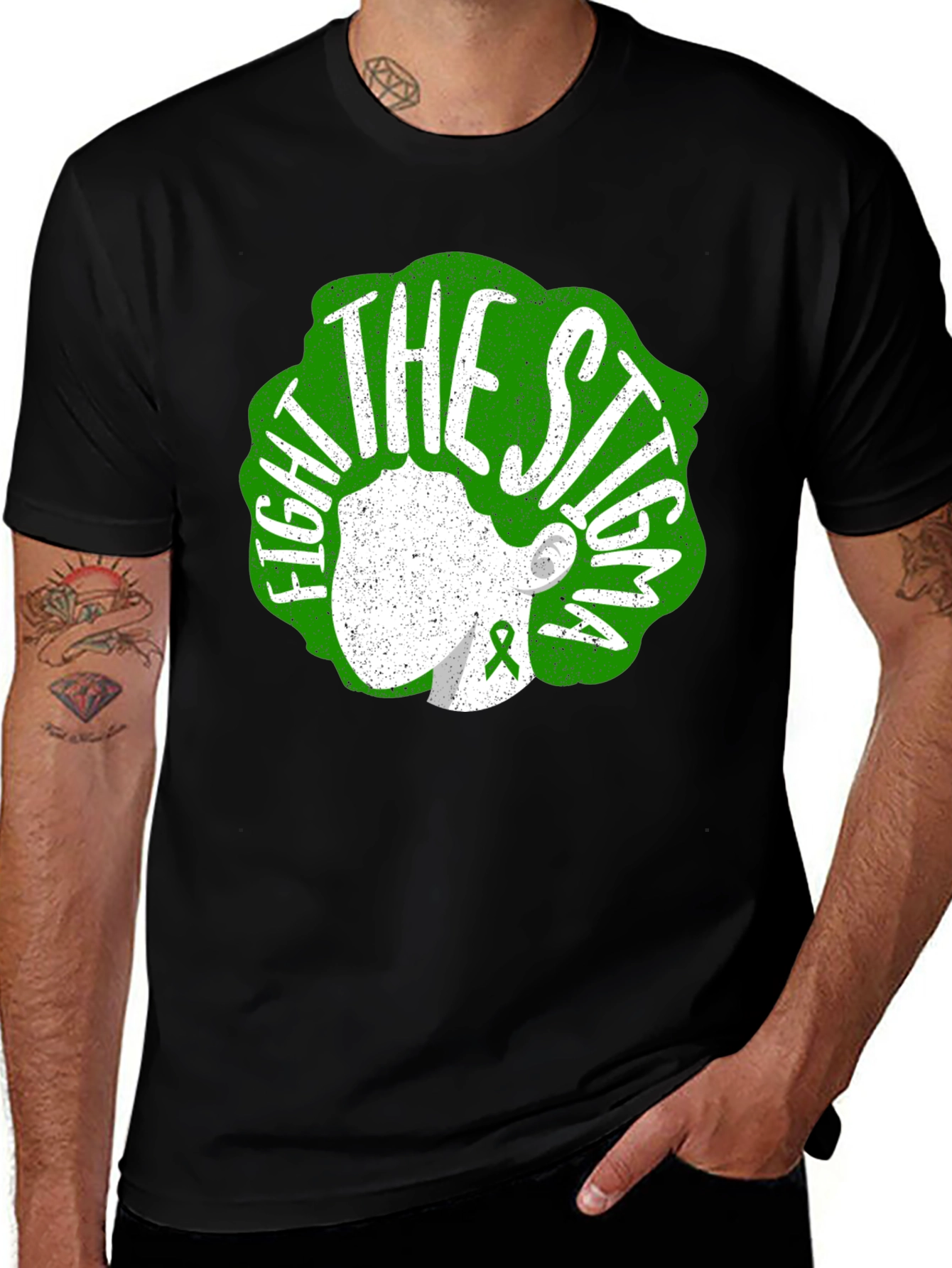 Variant 21 of Fight the Stigma Awareness Graphic Tee
