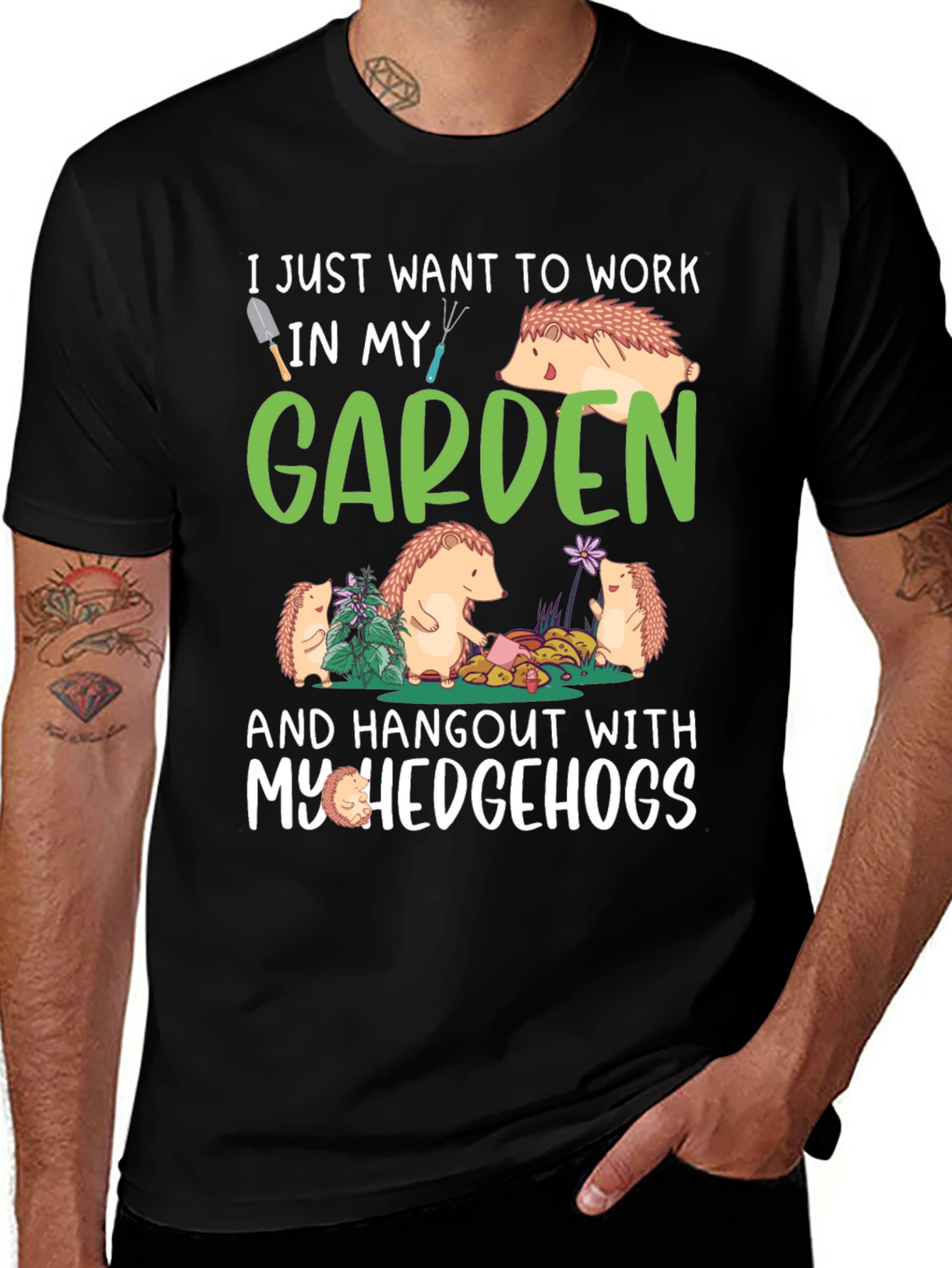 Variant 17 of Garden Hedgehog T-Shirt