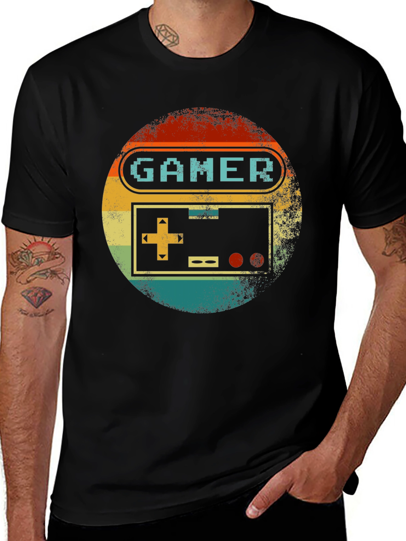 Retro Gamer T-Shirt - Vintage Console Design