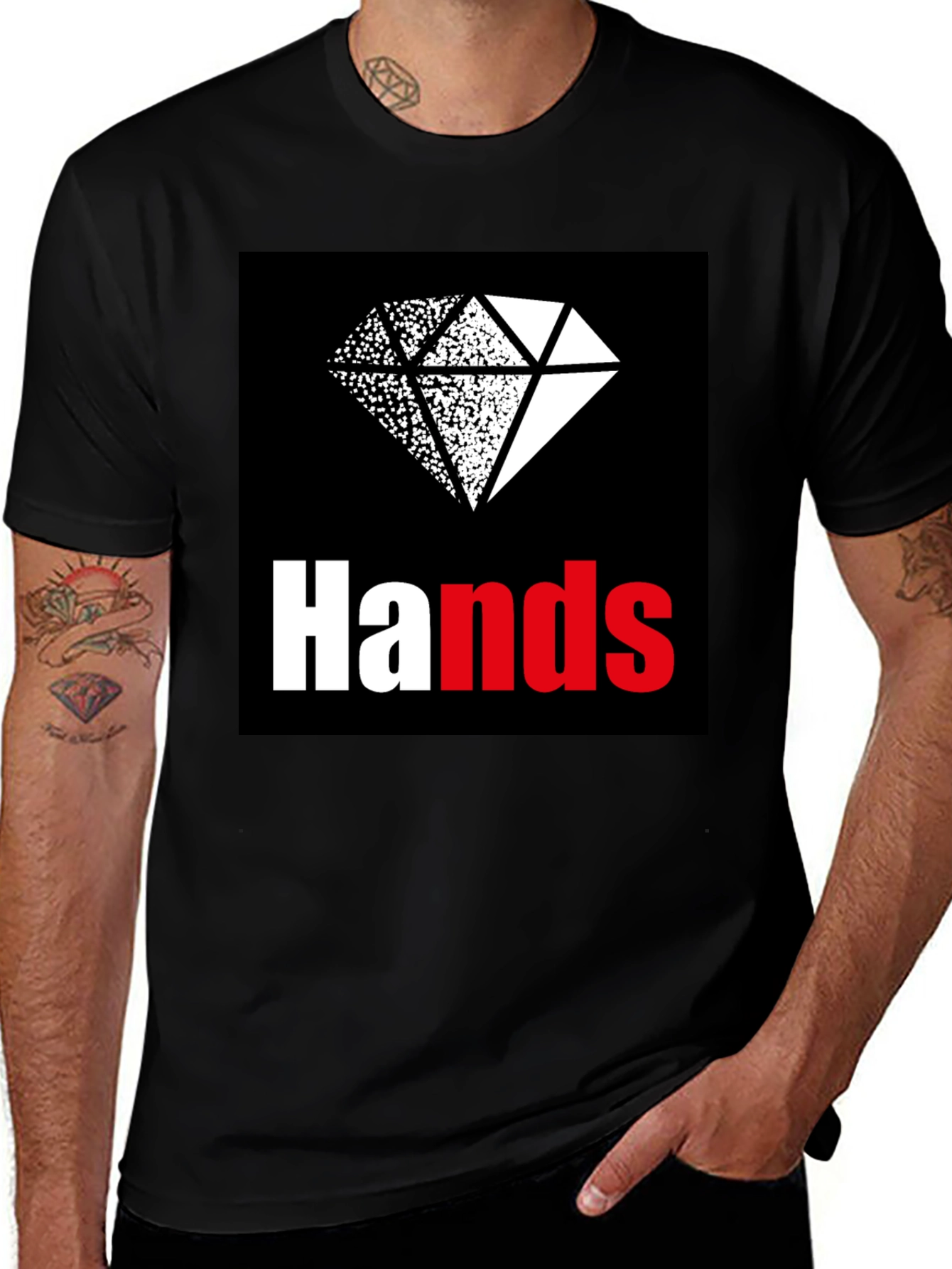 Diamond Hands Graphic Tee - Crypto Meme T-Shirt