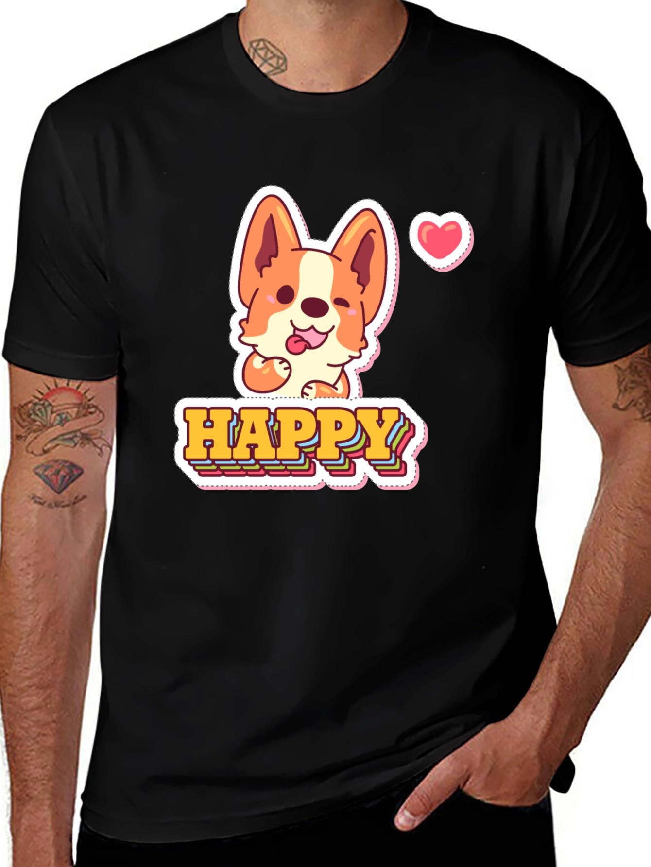 Variant 10 of Happy Corgi T-Shirt