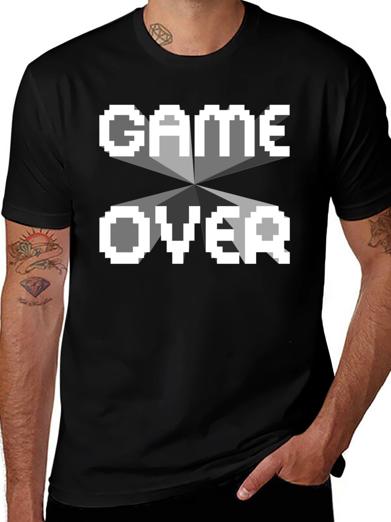 Variant 20 of Game Over T-Shirt - Pixelated Retro Gamer Tee