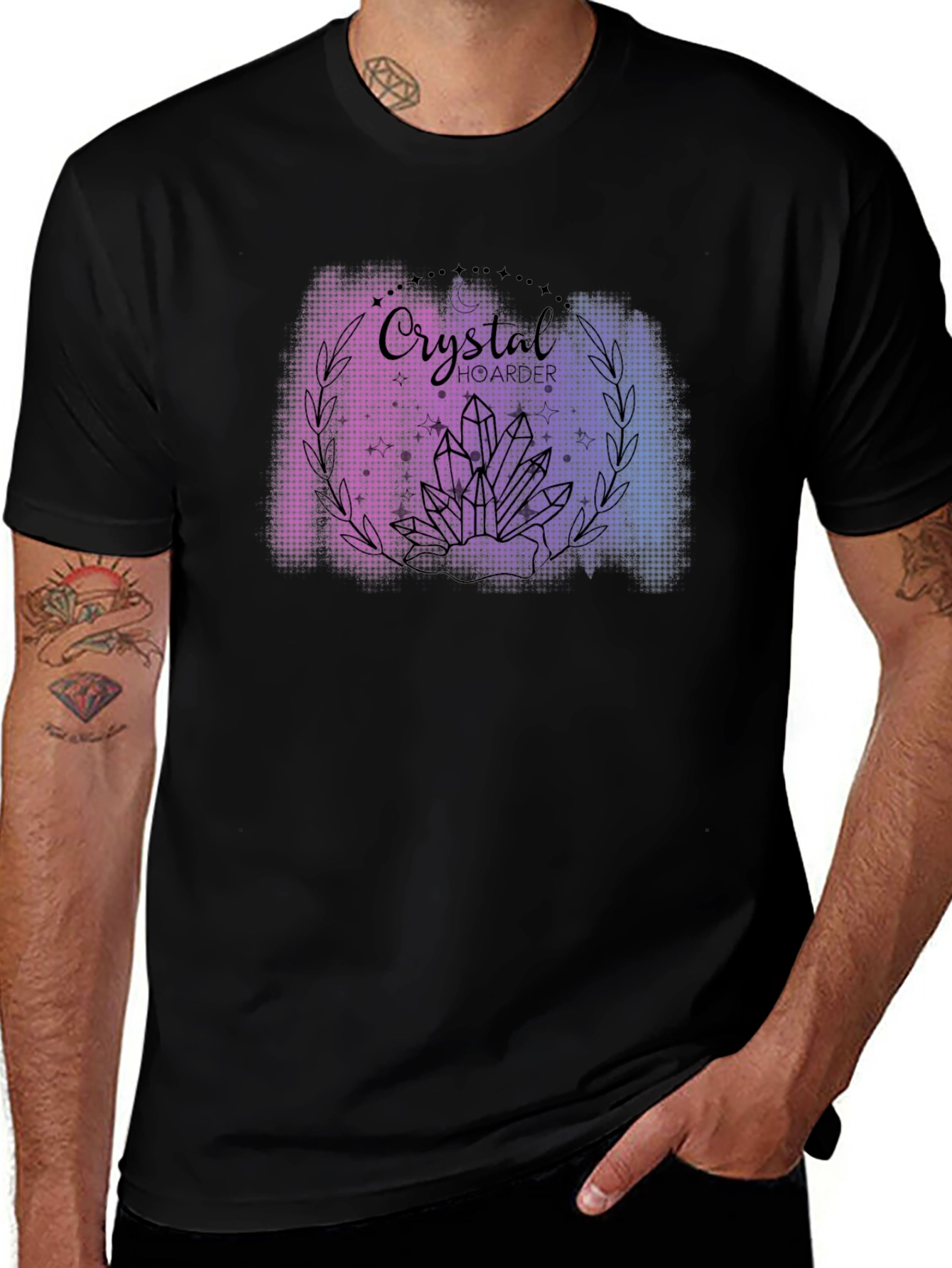 Variant 20 of Crystal Hoarder Graphic T-Shirt - Black
