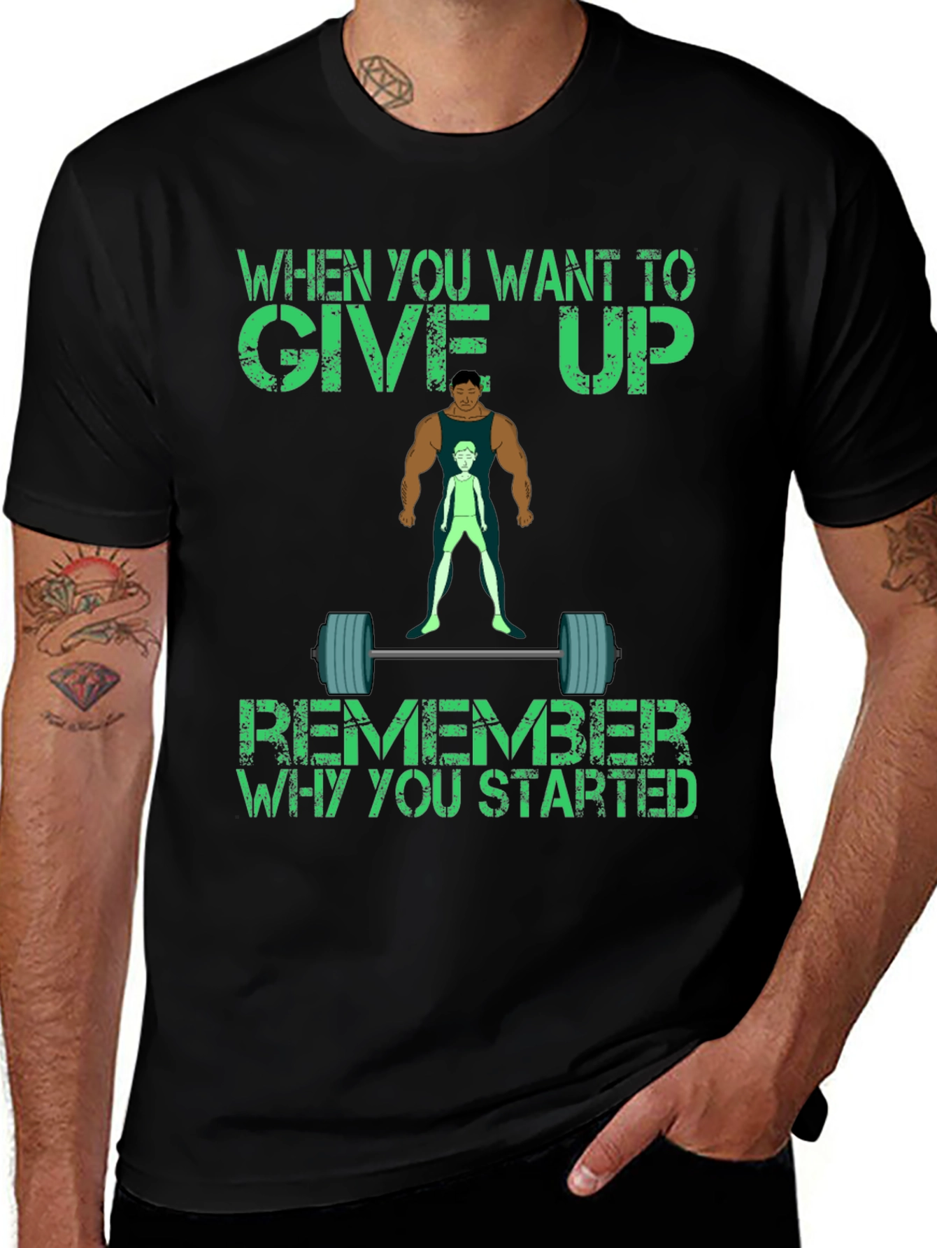 Variant 28 of Inspirational Gym Motivation T-Shirt