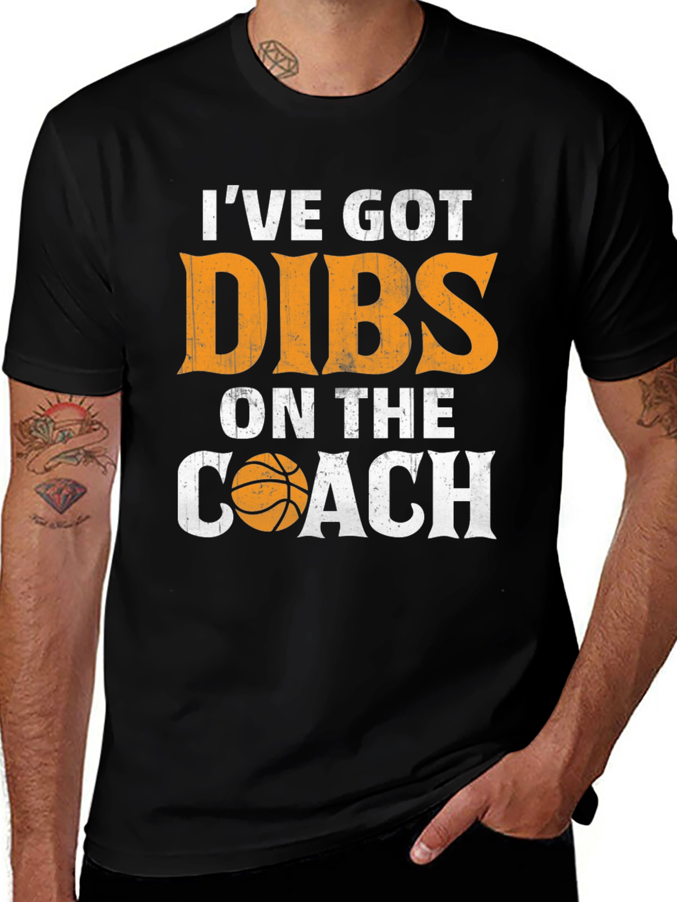 Variant 11 of I've Got Dibs on the Coach T-Shirt - Basketball Lover Tee