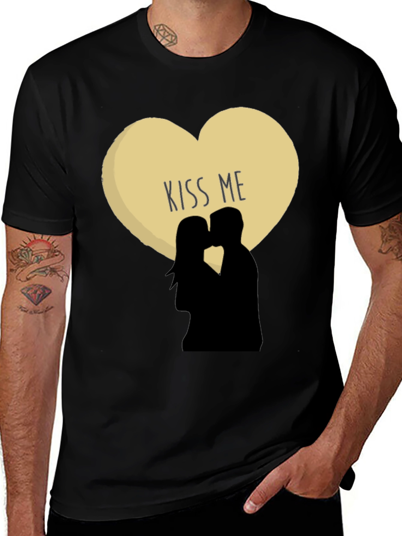 Kiss Me T-Shirt, Romantic Tee, Couple's Shirt