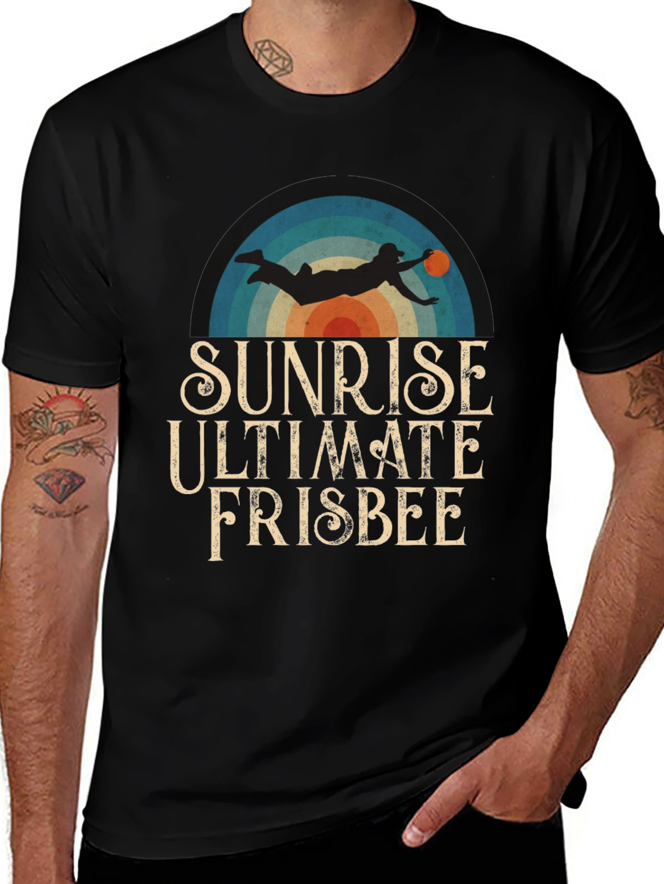 Variant 10 of Sunrise Ultimate Frisbee Graphic T-Shirt