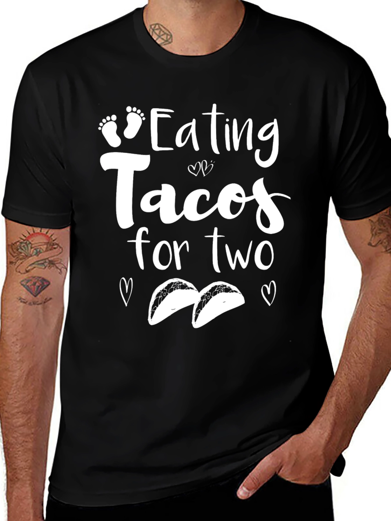 Variant 27 of Eating Tacos for Two Pregnancy Shirt