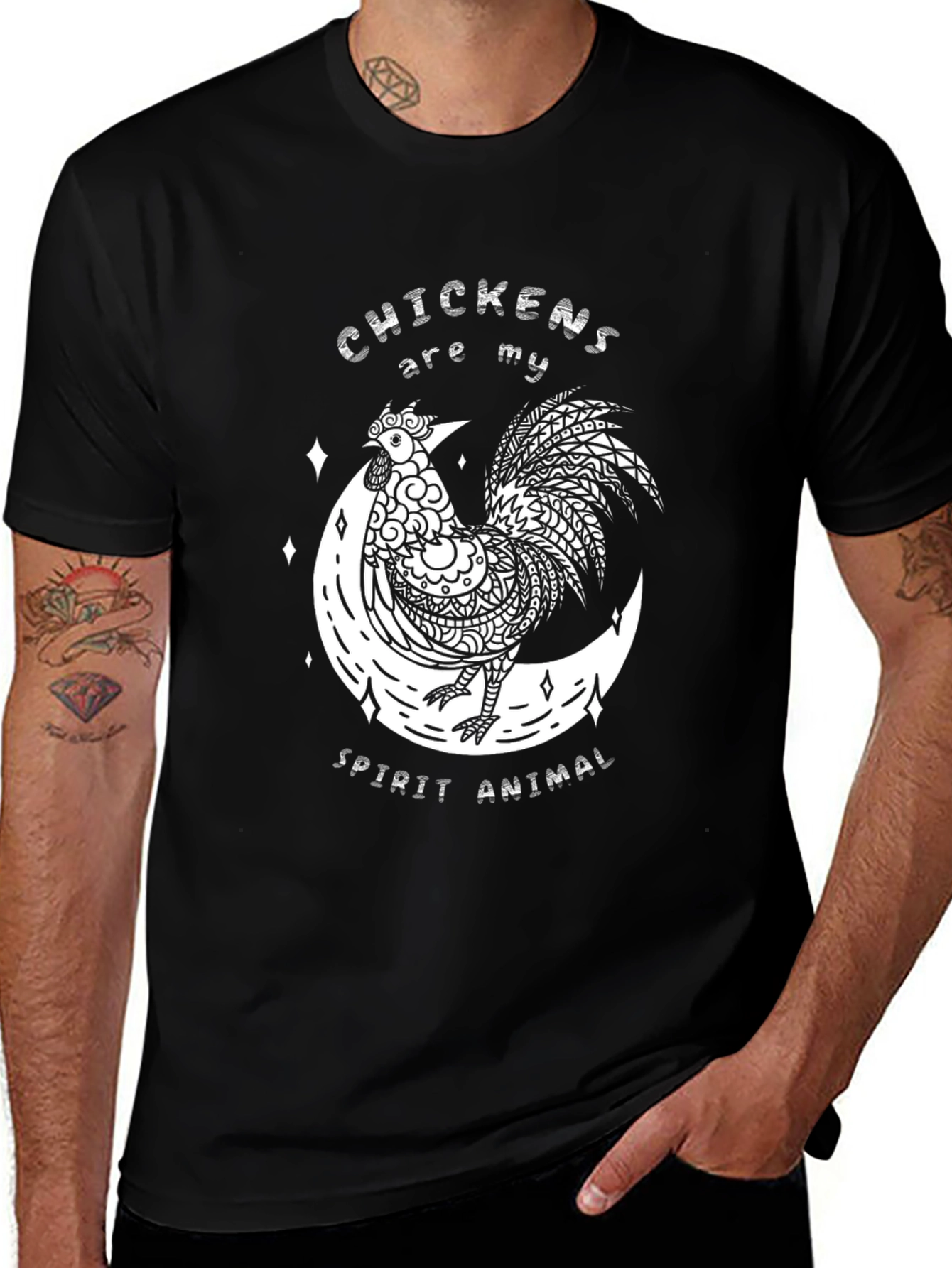 Variant 7 of Chicken Spirit Animal Graphic Tee