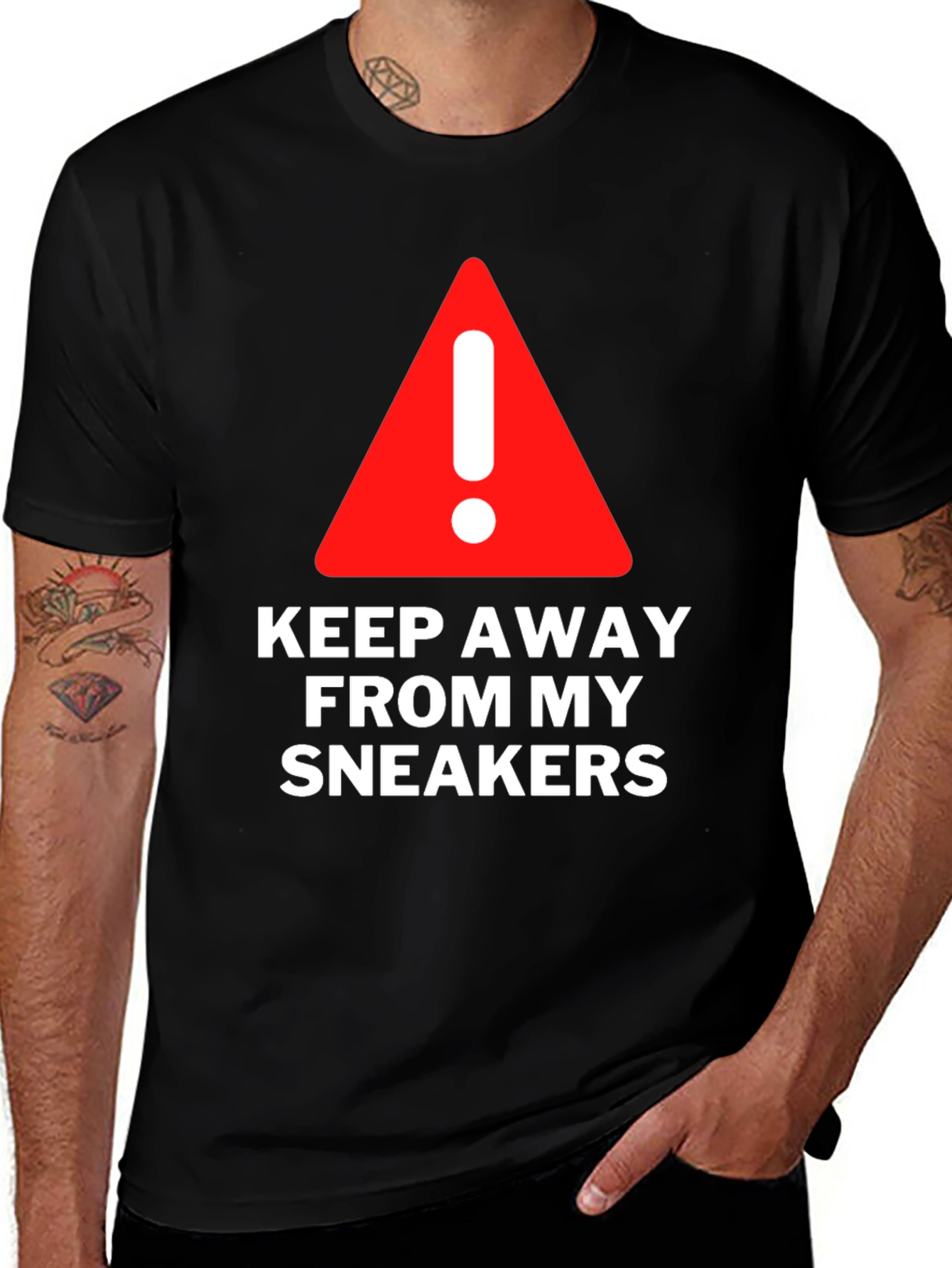 Variant 4 of Keep Away From My Sneakers Graphic Tee