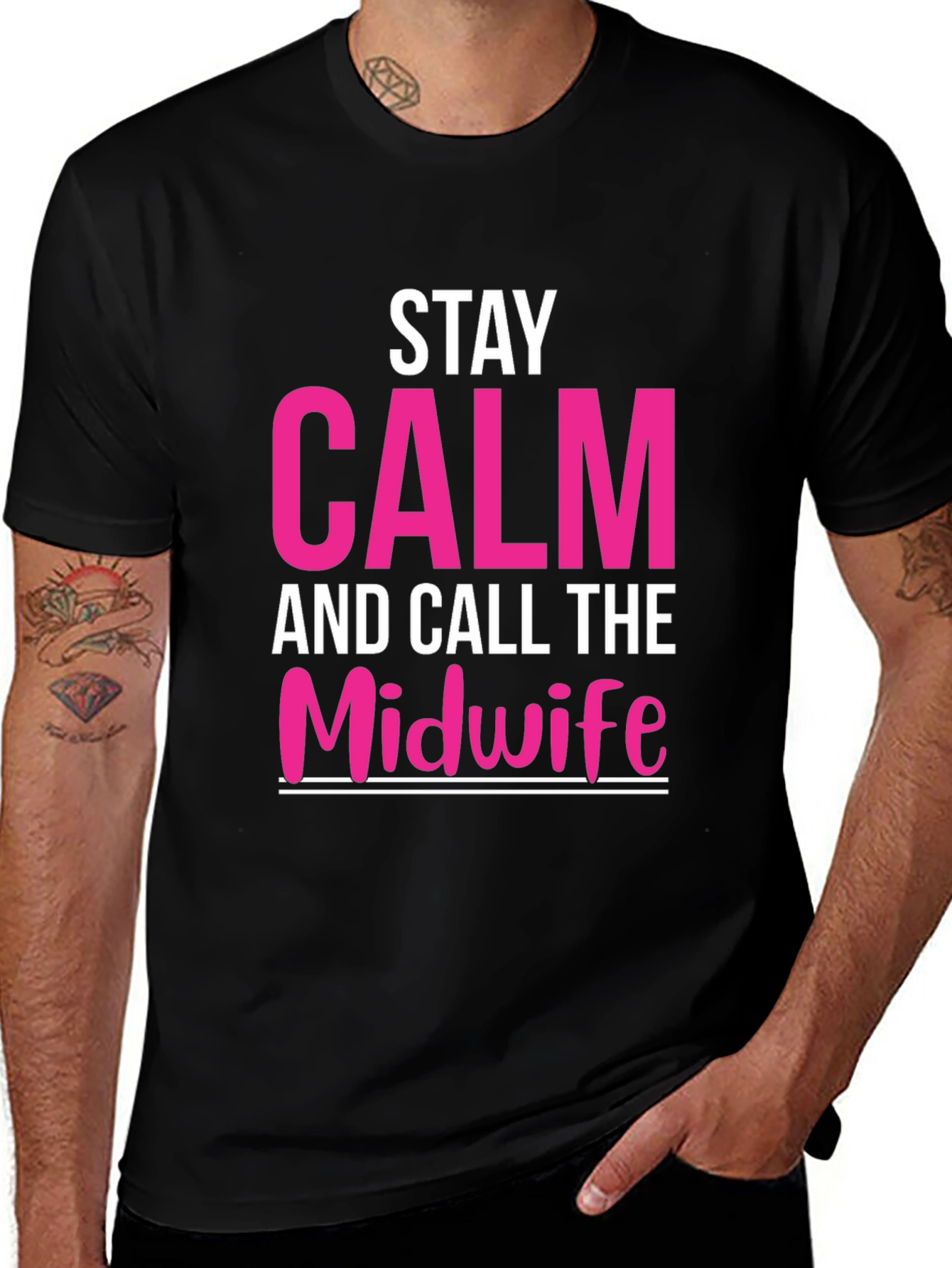 Variant 12 of Stay Calm and Call the Midwife Tee
