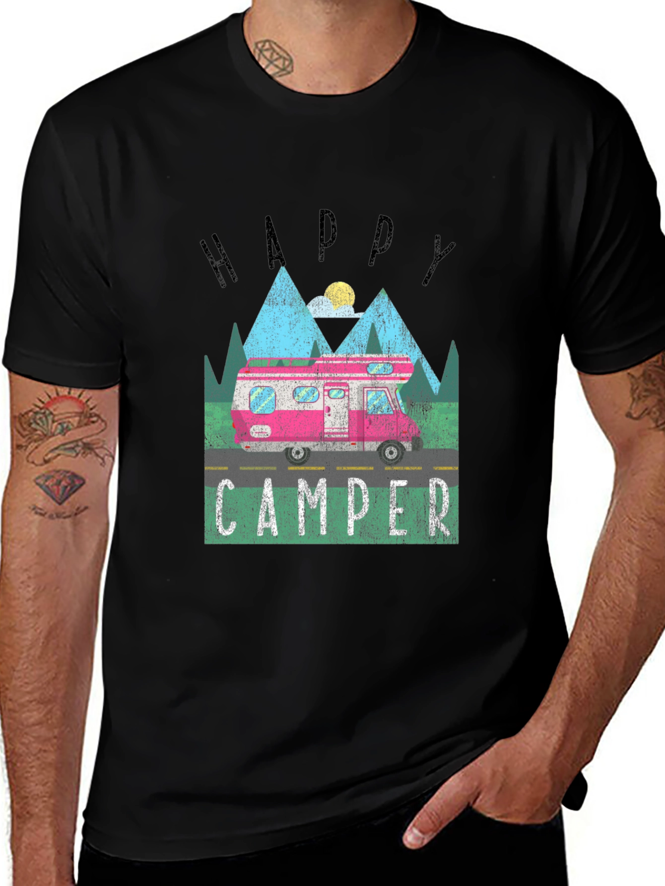 Variant 18 of Happy Camper Graphic T-Shirt