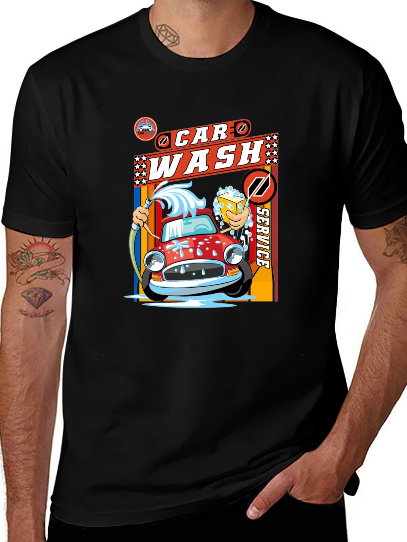 Variant 28 of Car Wash Service Graphic Tee - Soft Cotton Blend