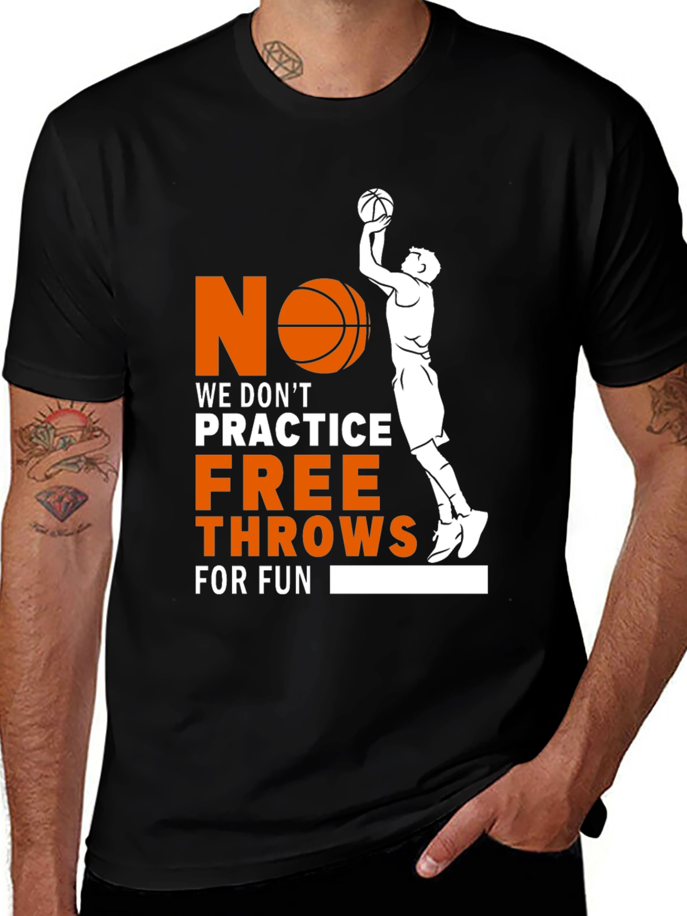 Basketball Free Throws Graphic T-Shirt