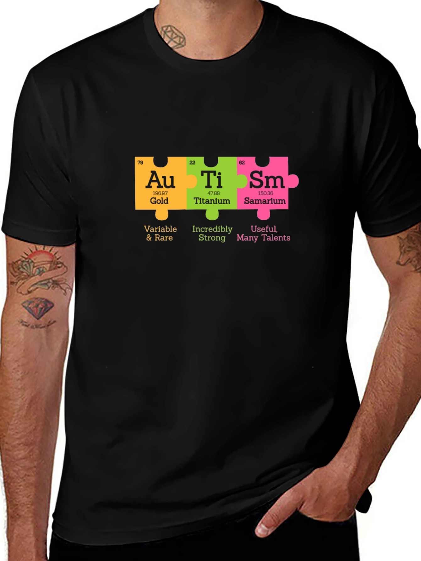 Autism Awareness Periodic Table T-Shirt