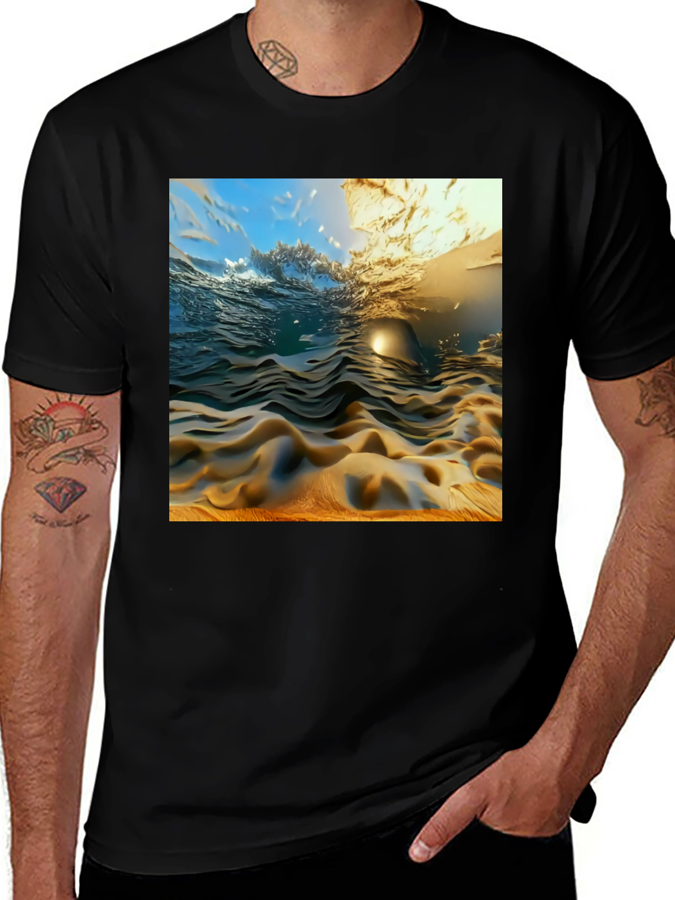 Variant 19 of Ocean Wave T-Shirt