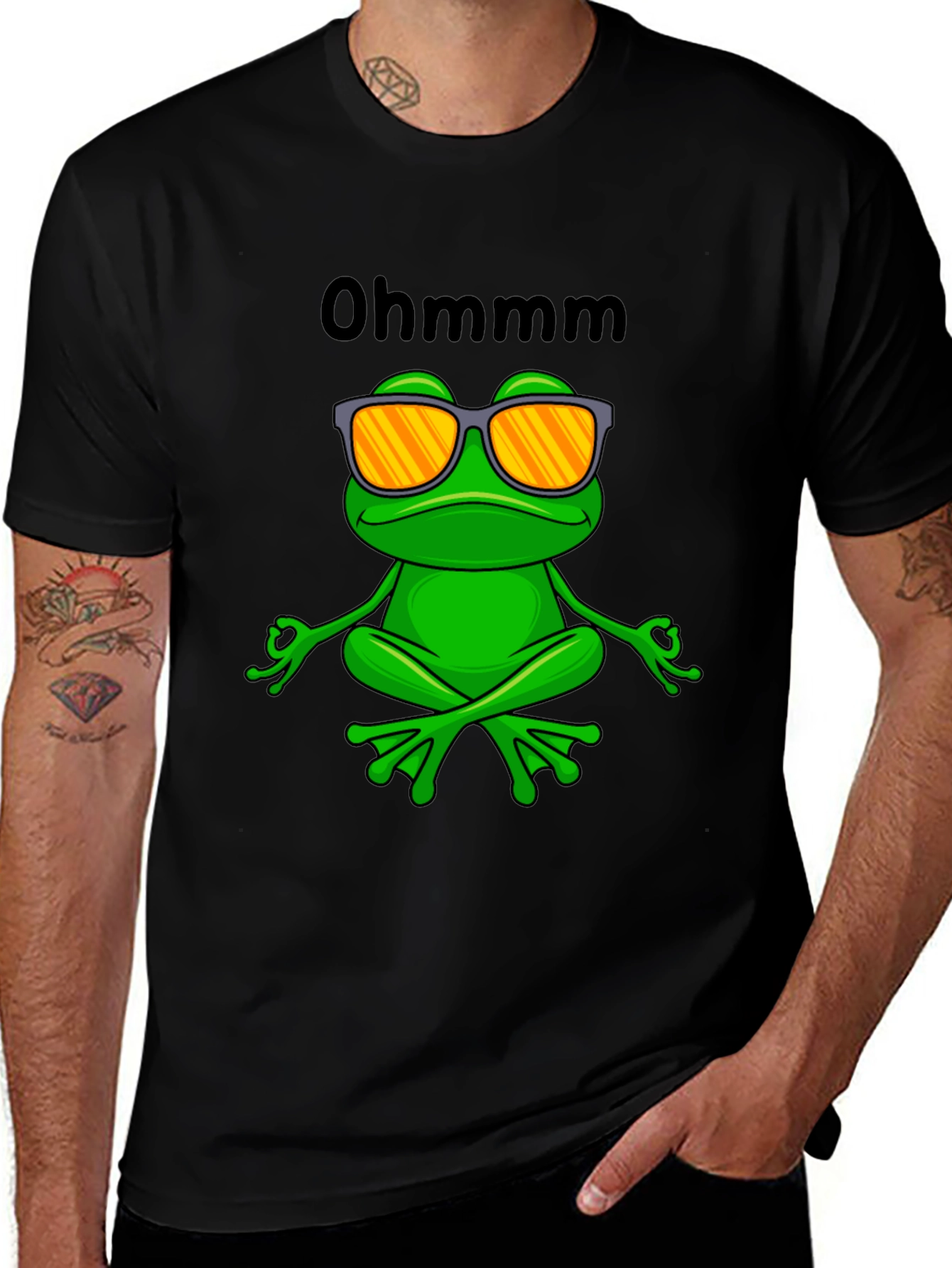 Variant 8 of Zen Frog T-Shirt - Meditating Froggy Tee