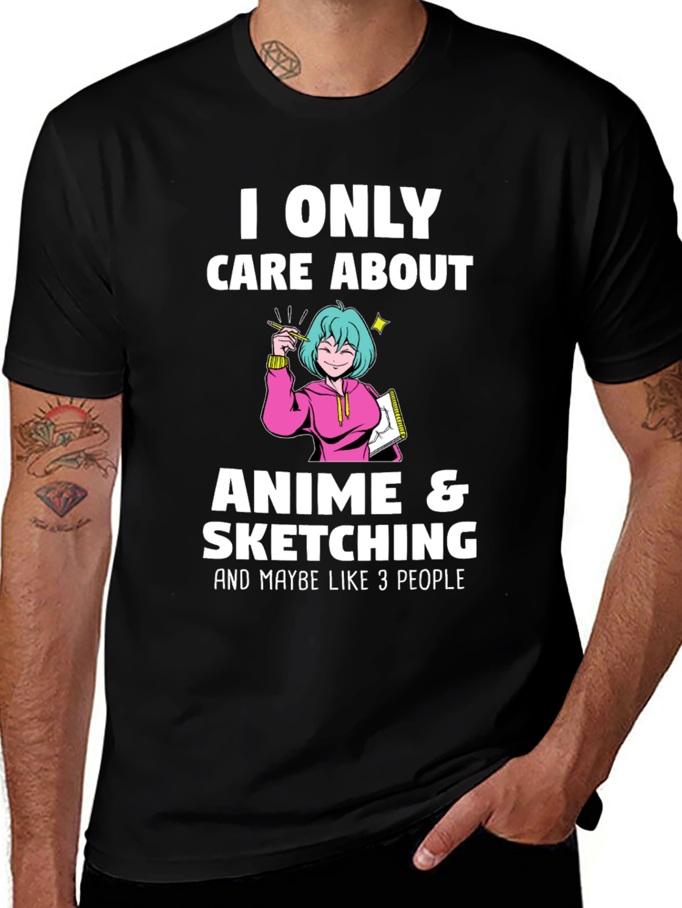 Variant 16 of Anime & Sketching Graphic Tee