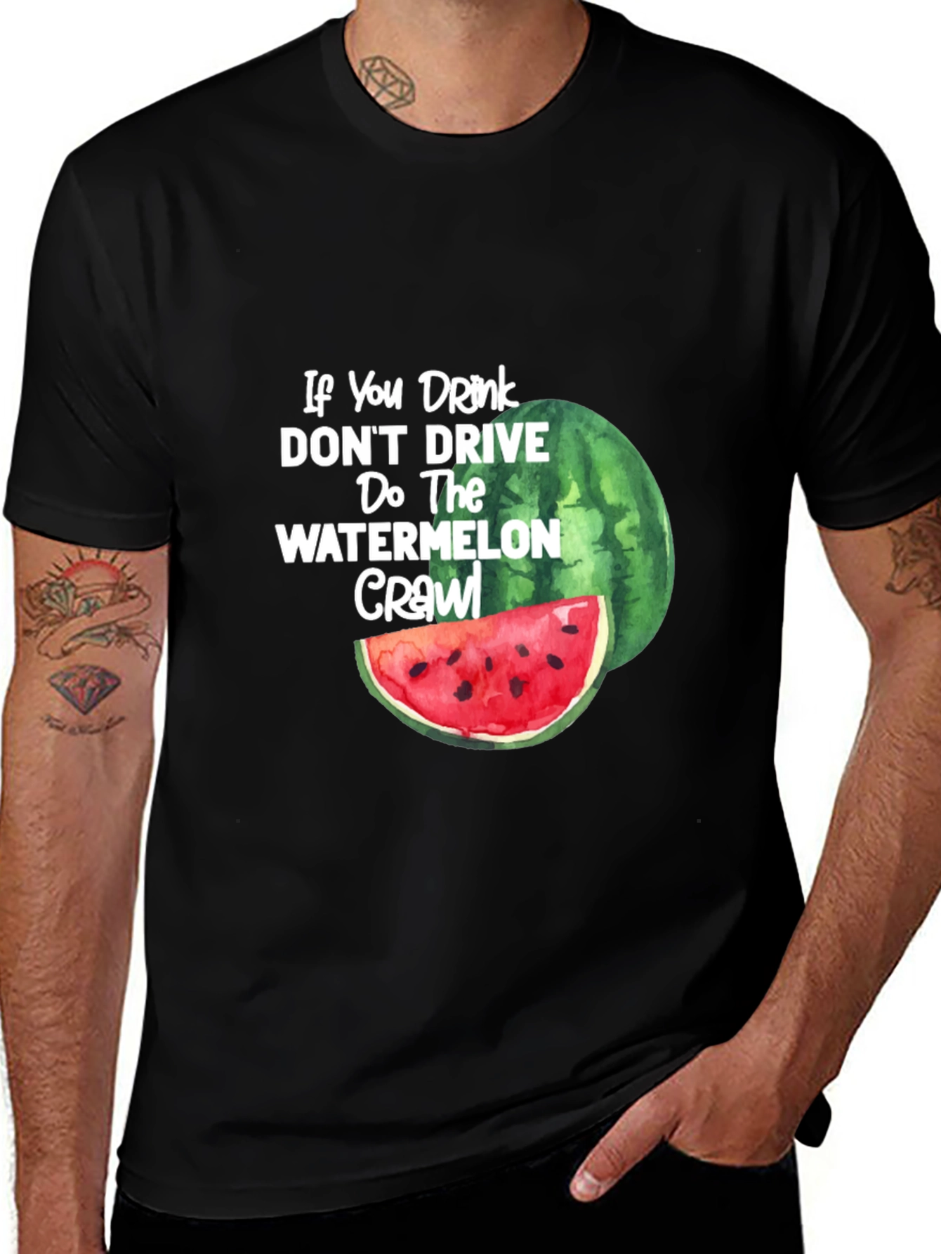 Variant 29 of Watermelon Crawl Graphic Tee