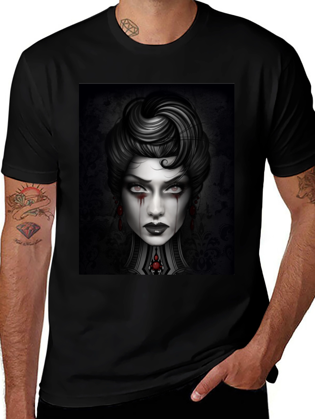 Variant 30 of Gothic Portrait Graphic Tee