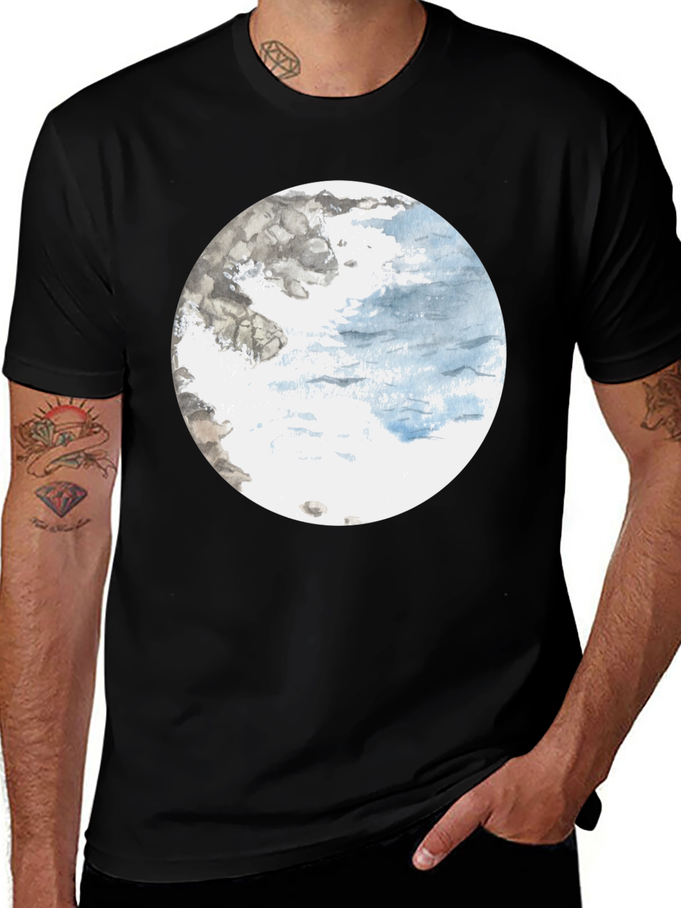 Variant 6 of Round Seascape Graphic Tee