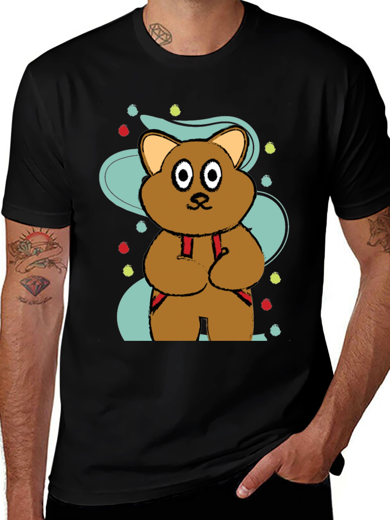 Variant 22 of Cute Cartoon Bear Graphic Tee