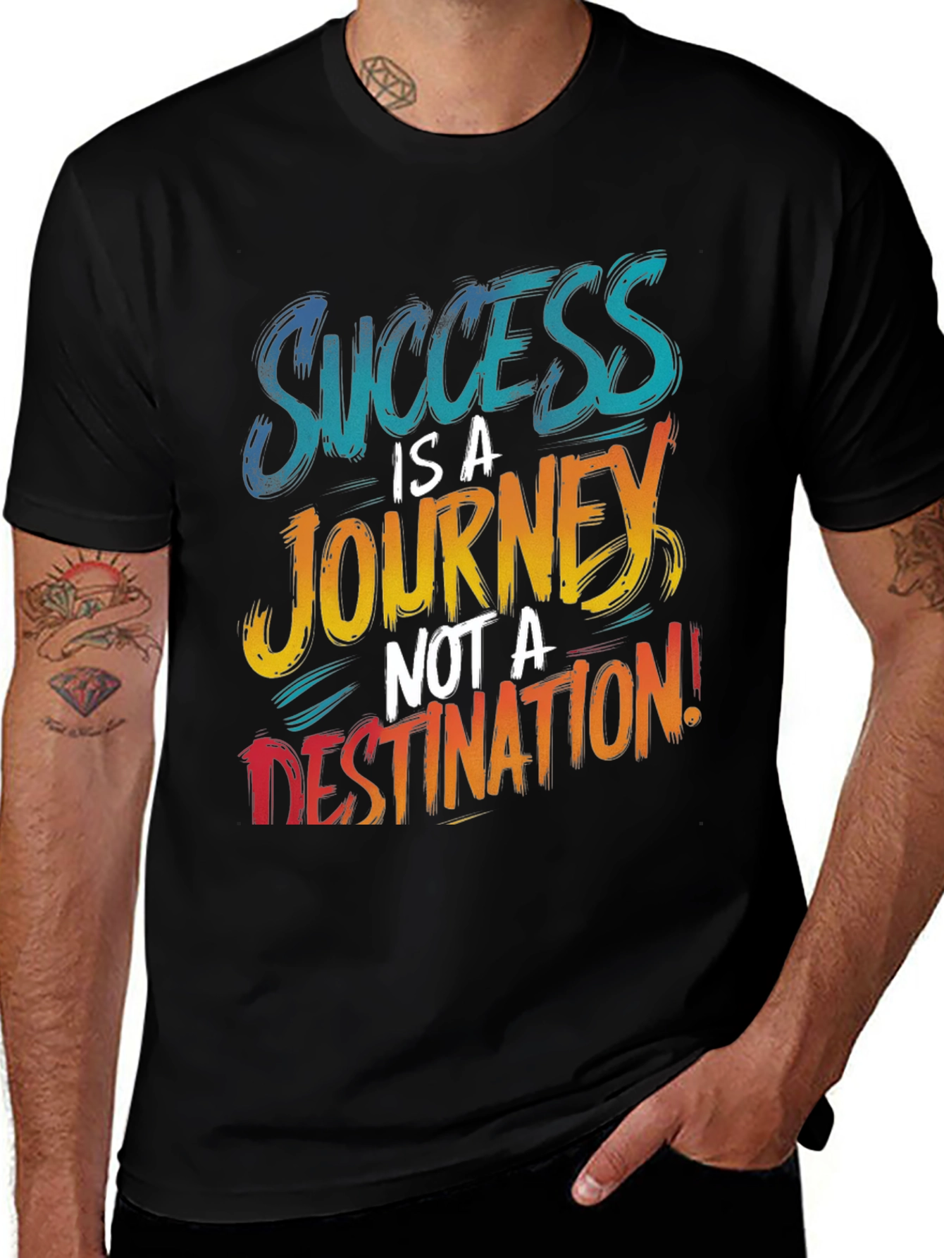 Variant 18 of Success Journey Graphic Print T-Shirt
