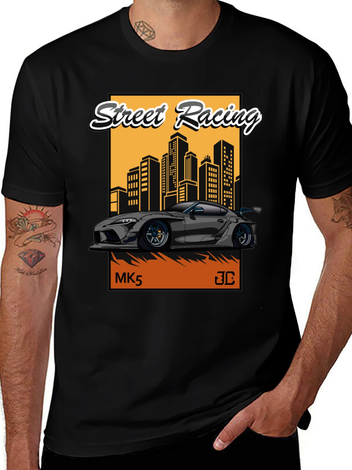 Variant 27 of Street Racing MK5 T-Shirt - Black