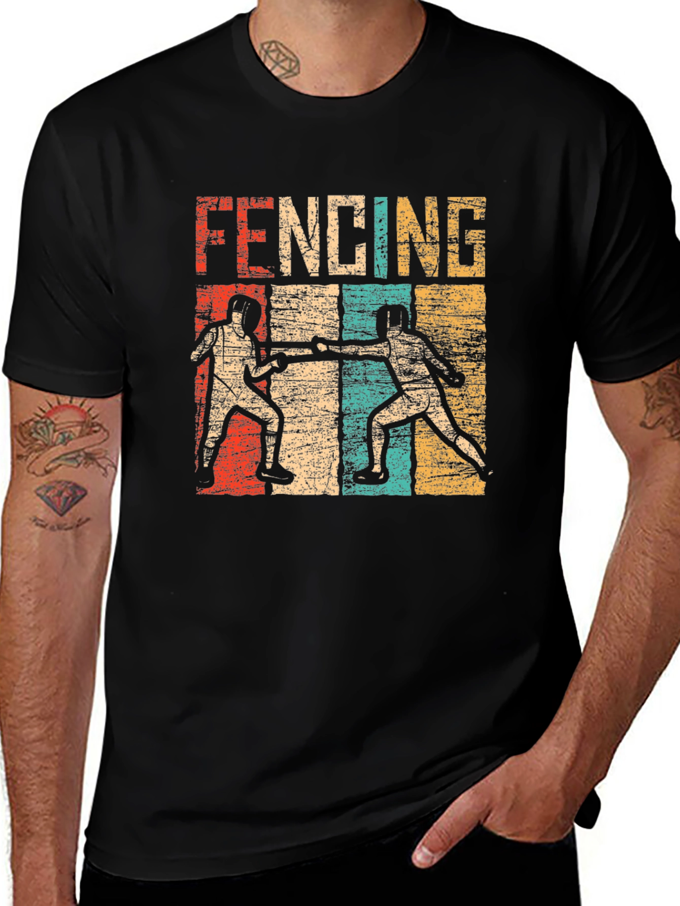 Variant 10 of Vintage Fencing T-Shirt
