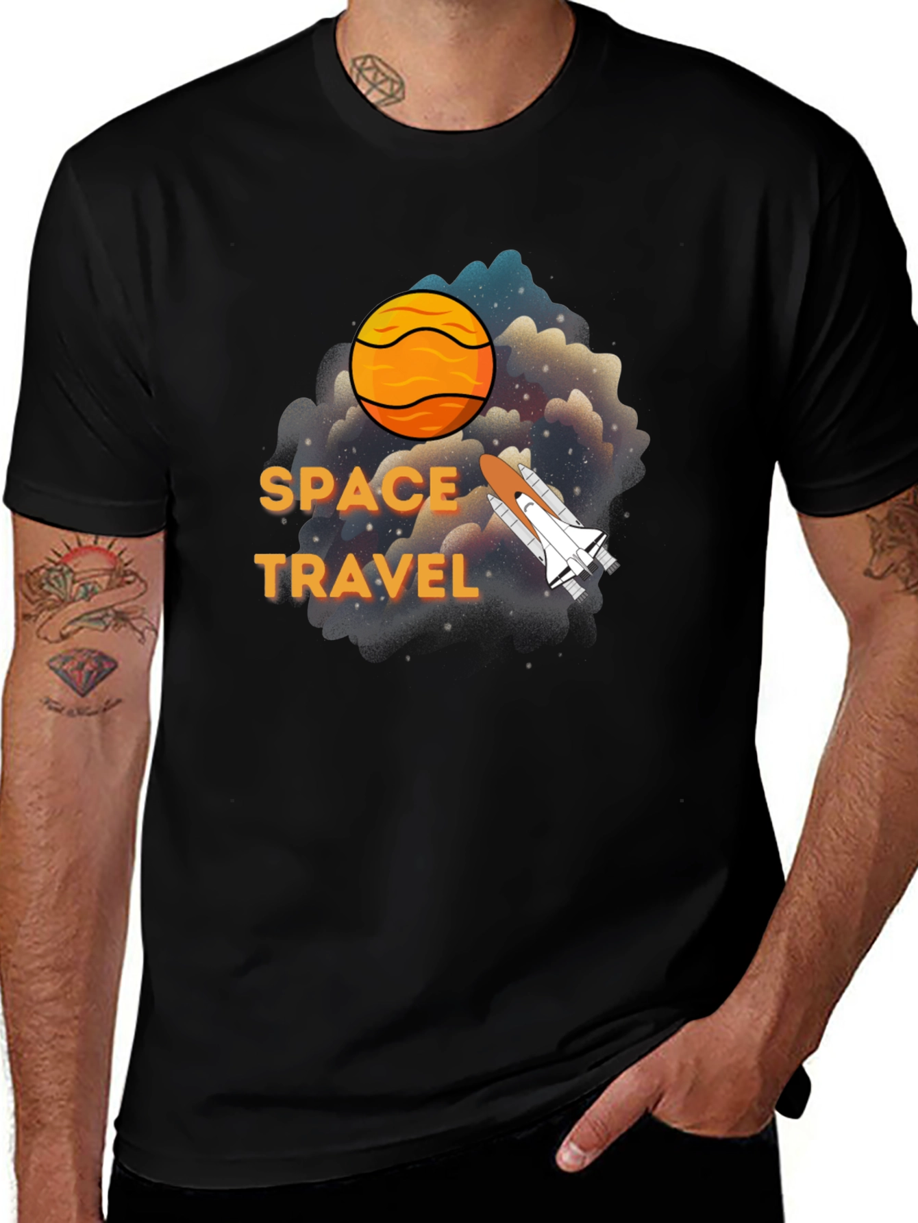Variant 11 of Space Travel Graphic T-Shirt