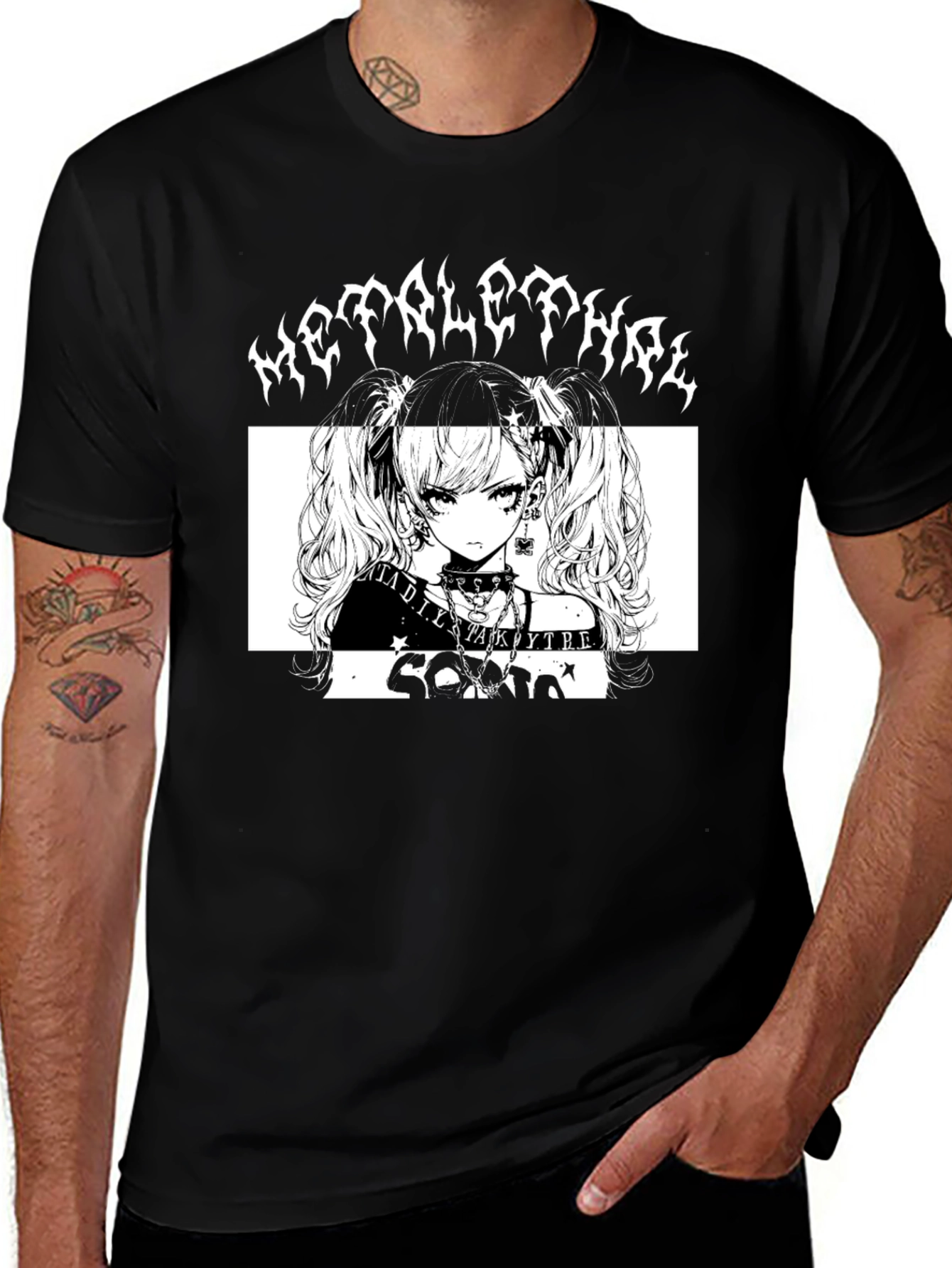 Black Metal Lethal Idol Core Black T-Shirt main image