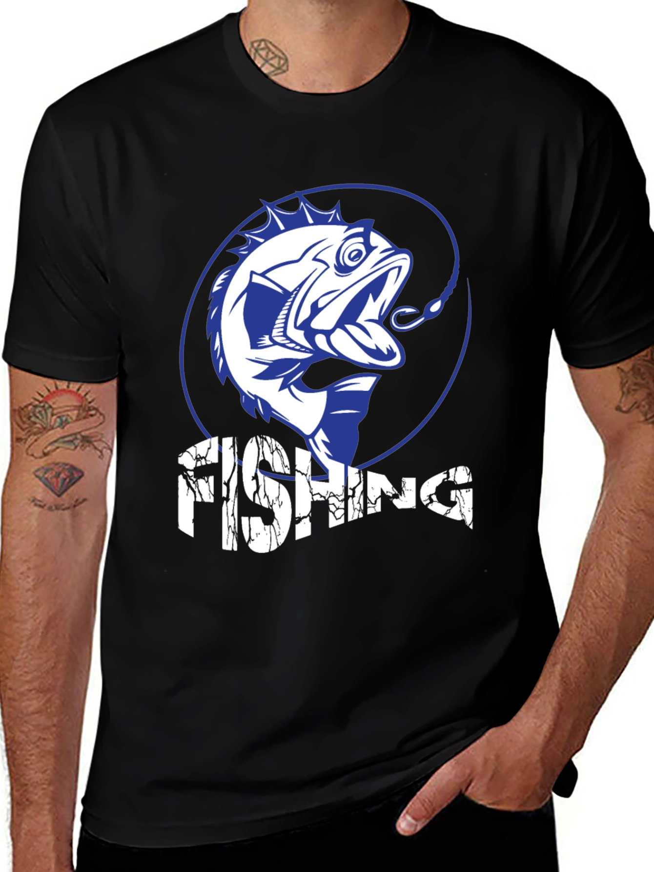 Fishing T-Shirt - Bass Design