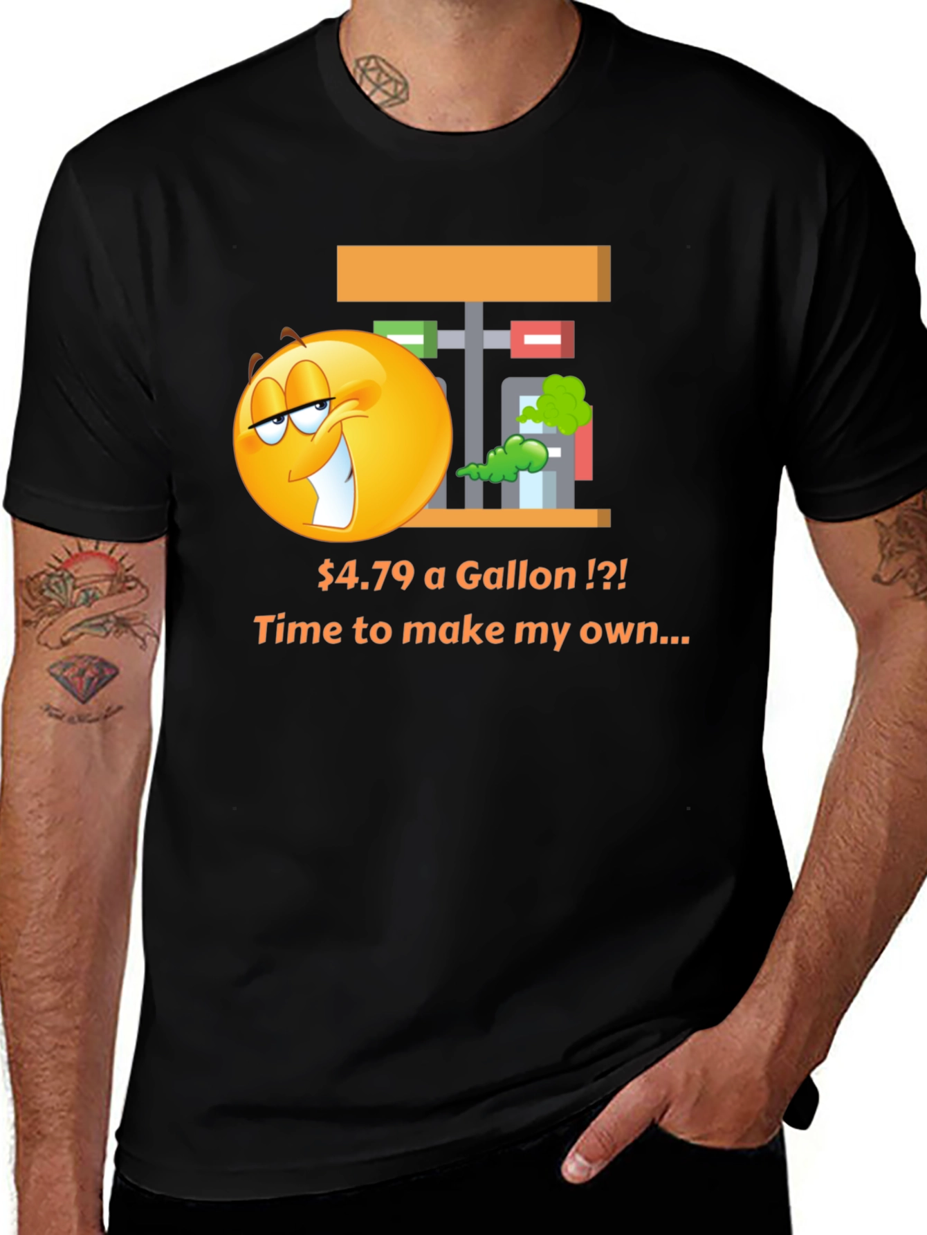 Variant 15 of Funny Gas Price T-Shirt - Make My Own!