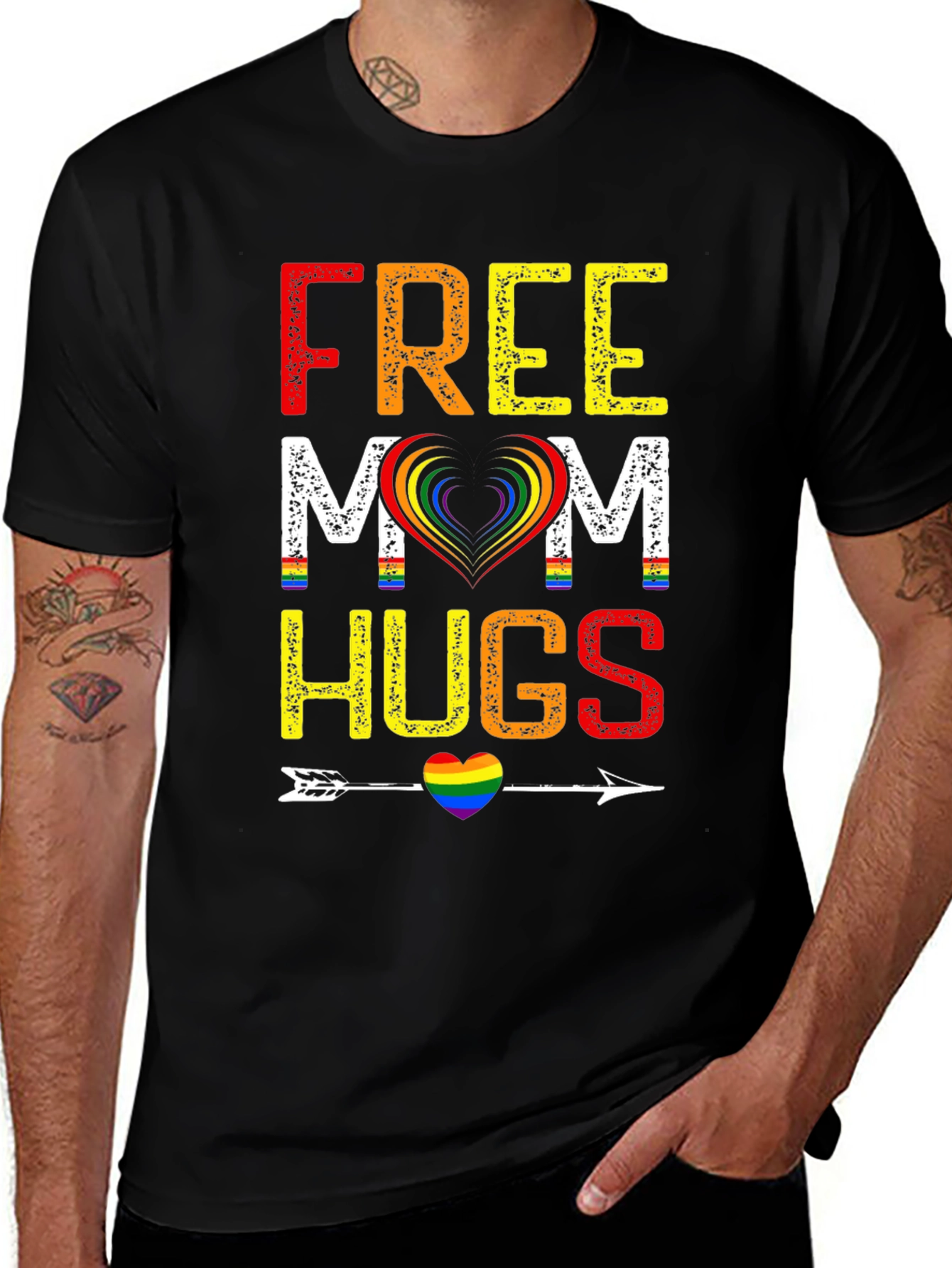 Free Mom Hugs LGBTQ Pride T-Shirt