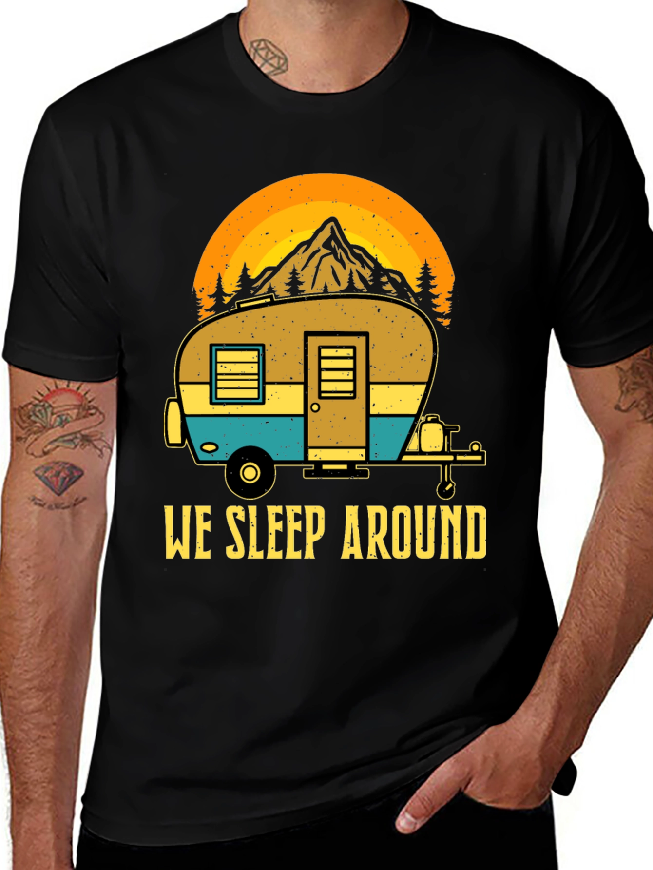 Variant 23 of We Sleep Around Camping T-Shirt